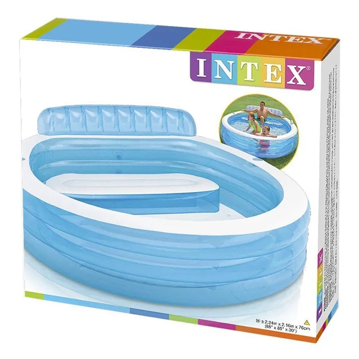 Inflatable Pool with Bench 229 x 218 x 79 cm INTEX 57190 - 3