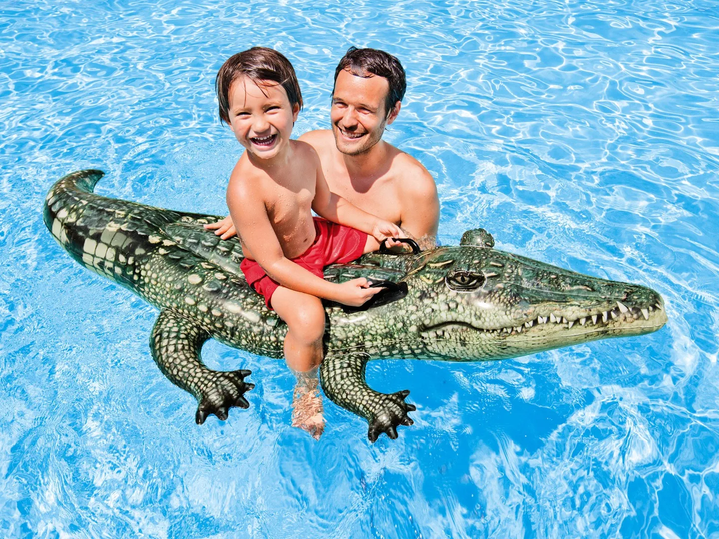 Inflatable Alligator Pool Float 170 x 86 cm INTEX 57551 - 3