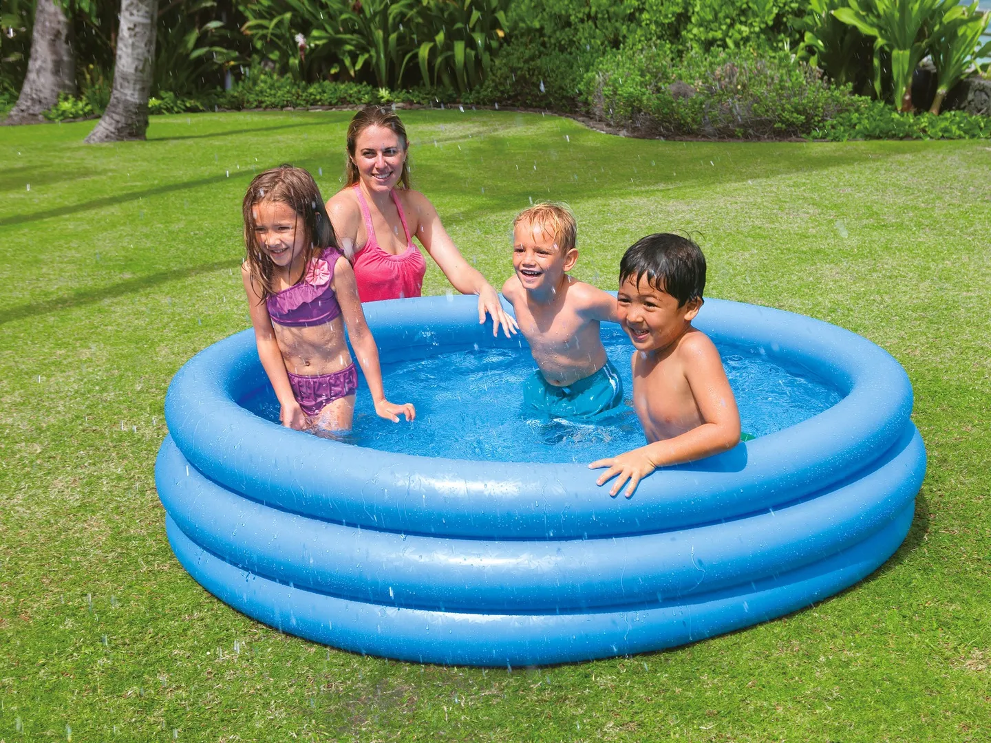 Blue Inflatable Kiddie Pool 168 x 41 cm INTEX 58446 - 2