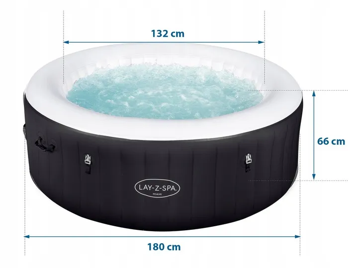 Inflatable Hot Tub Lay-Z Miami 4-Person Bestway 60001 - 11