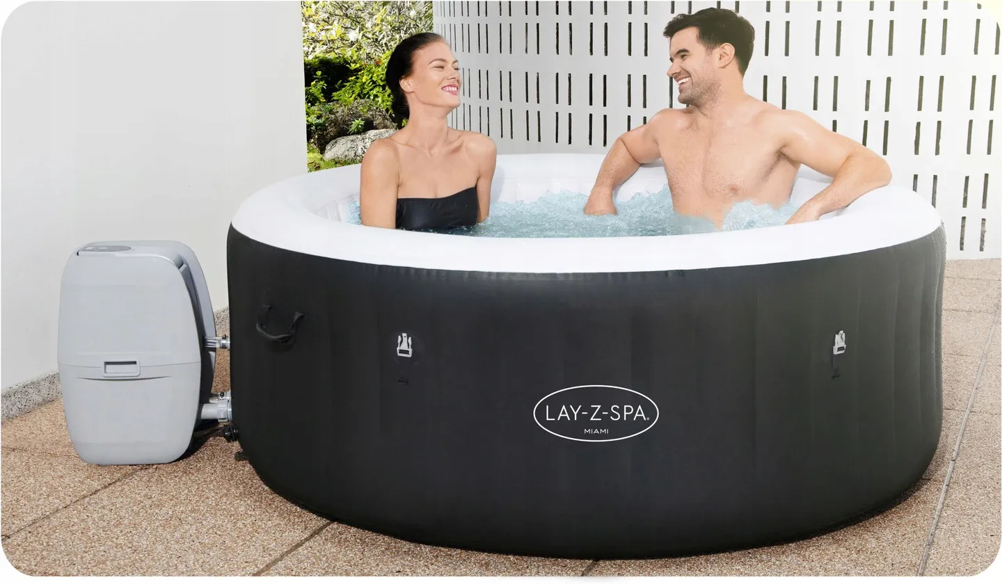 Inflatable Hot Tub Lay-Z Miami 4-Person Bestway 60001 - 12