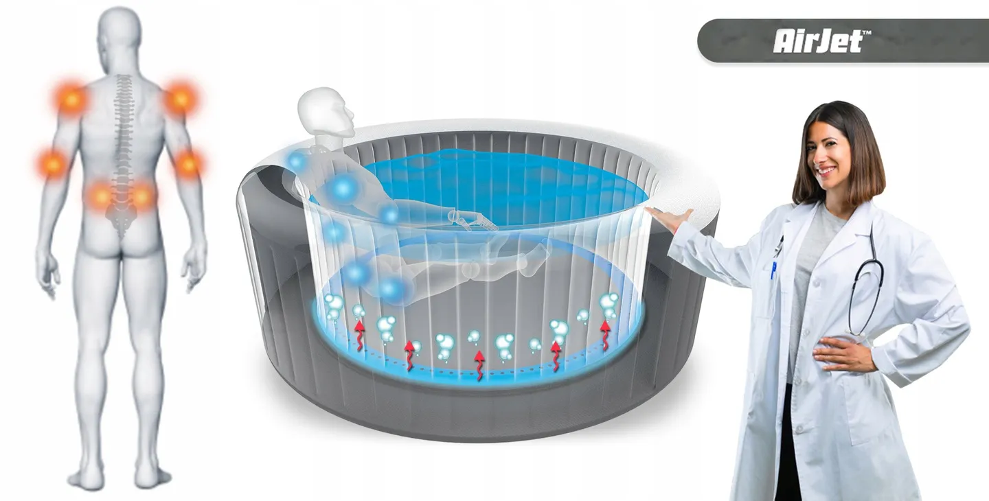 Inflatable Hot Tub Lay-Z Miami 4-Person Bestway 60001 - 6