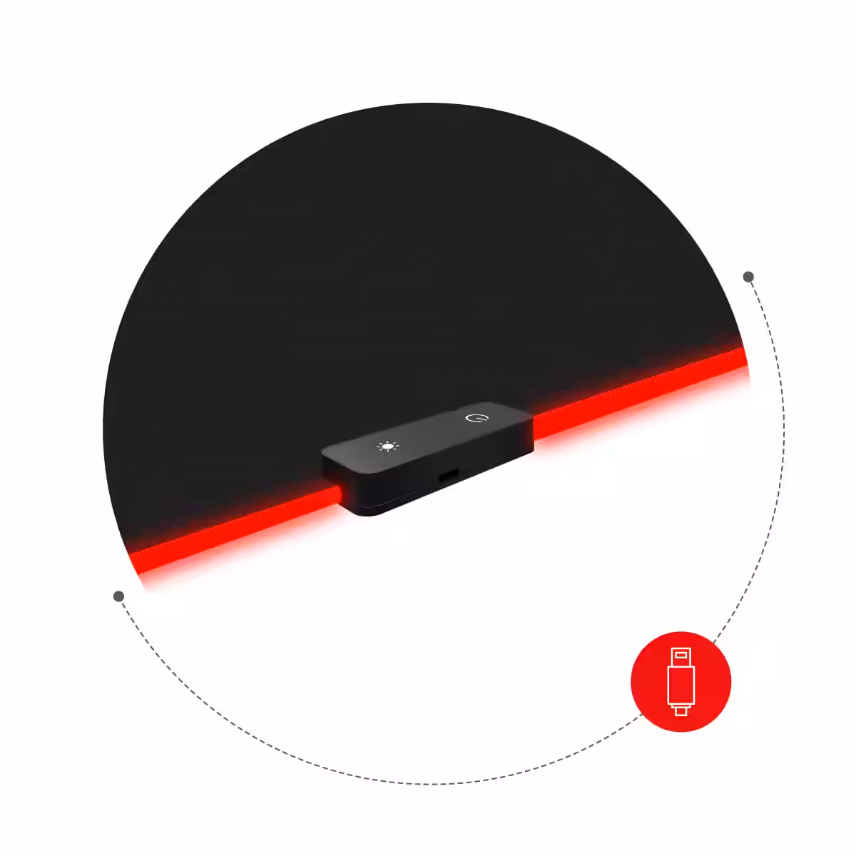 LED control panel in Mousepad RGB