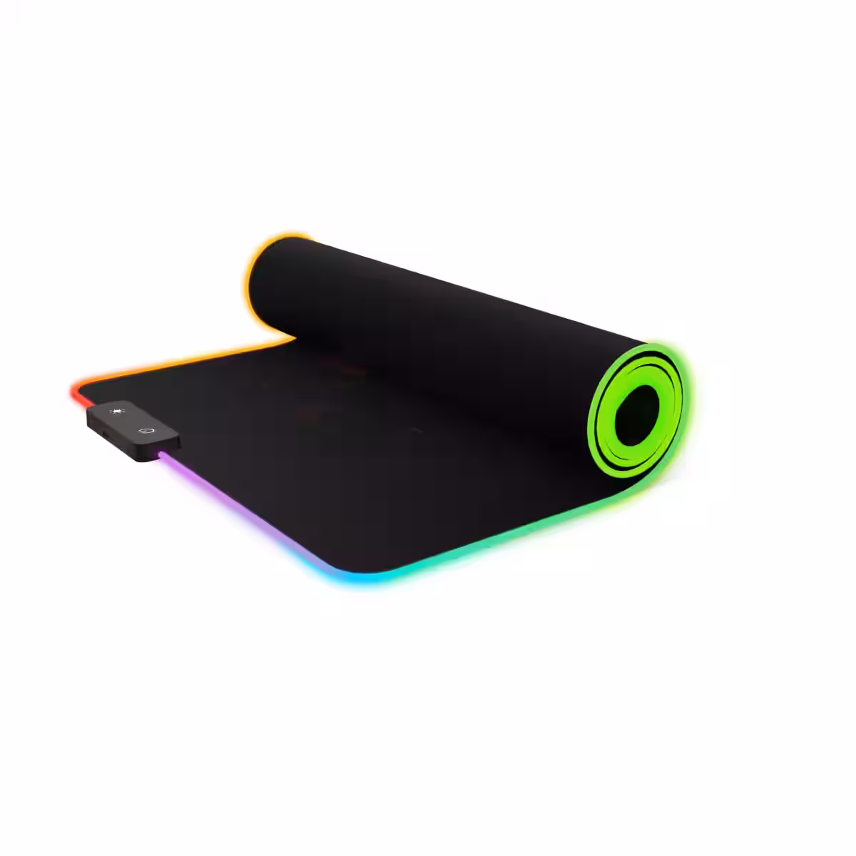 RGB XL mouse pad rolled up