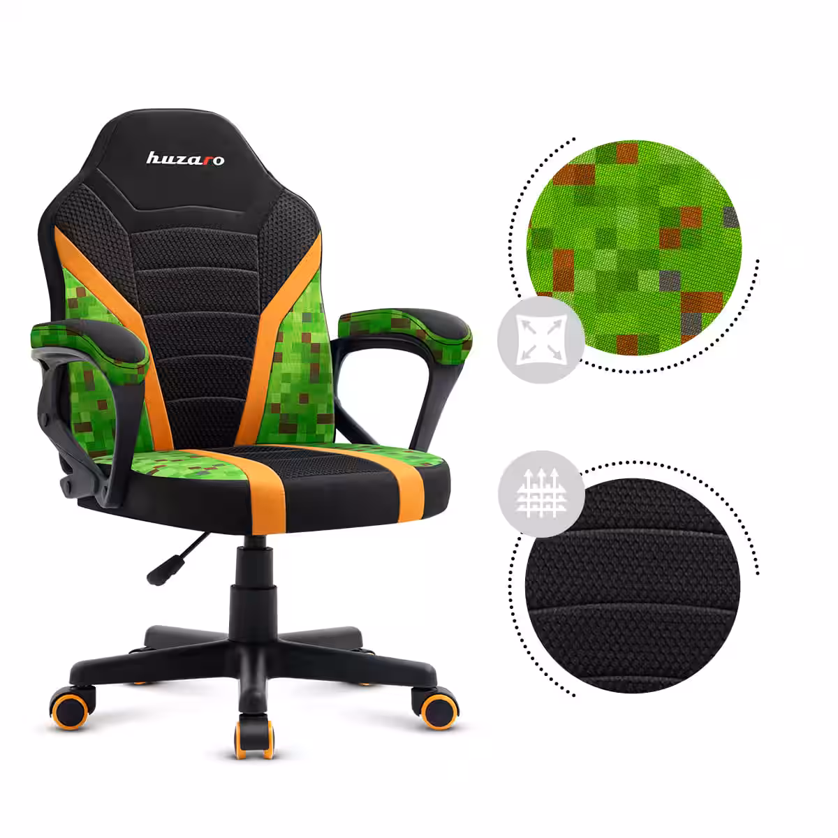 Right profile of children's gaming chair