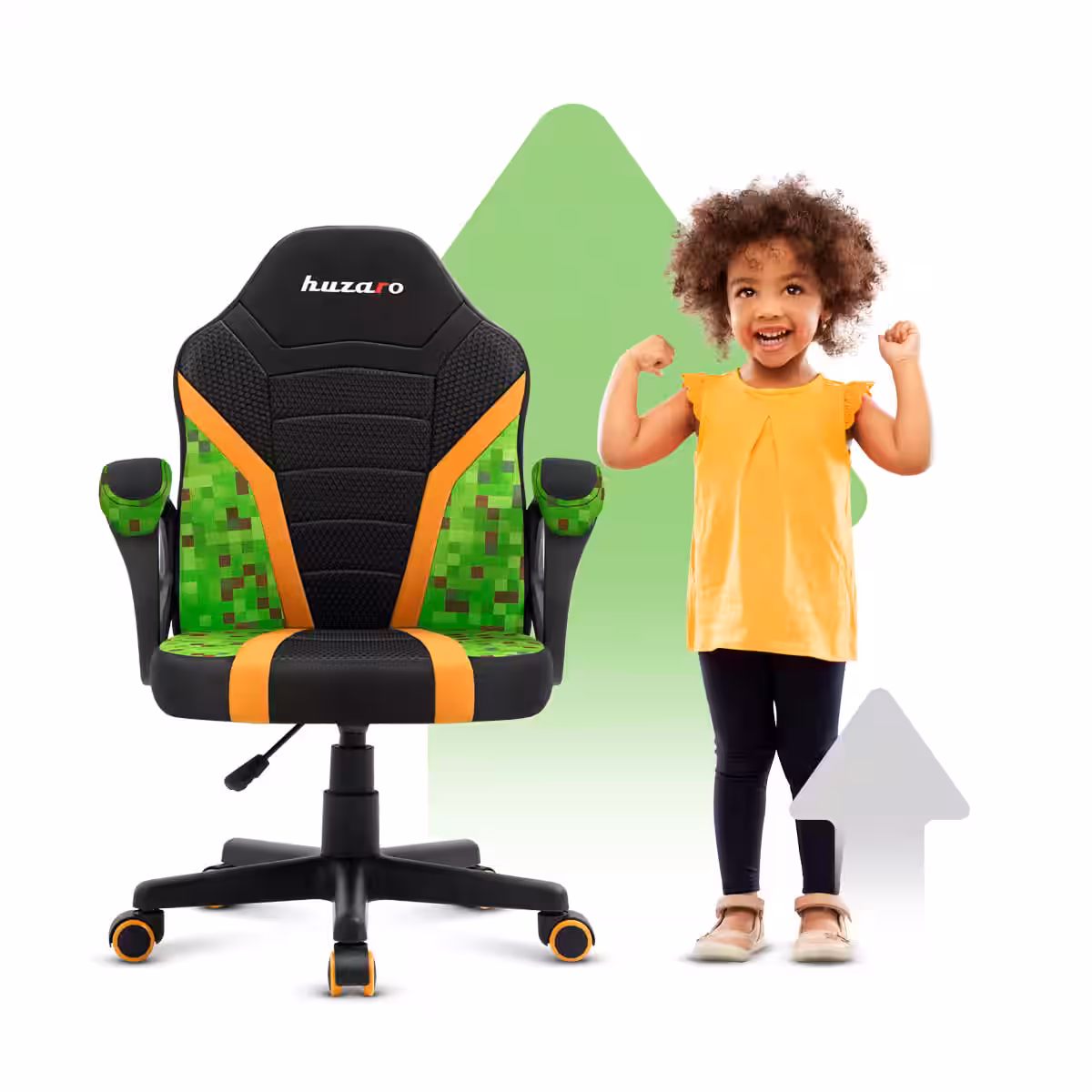 Front of children's gaming chair Huzaro Ranger 1.0 pixel