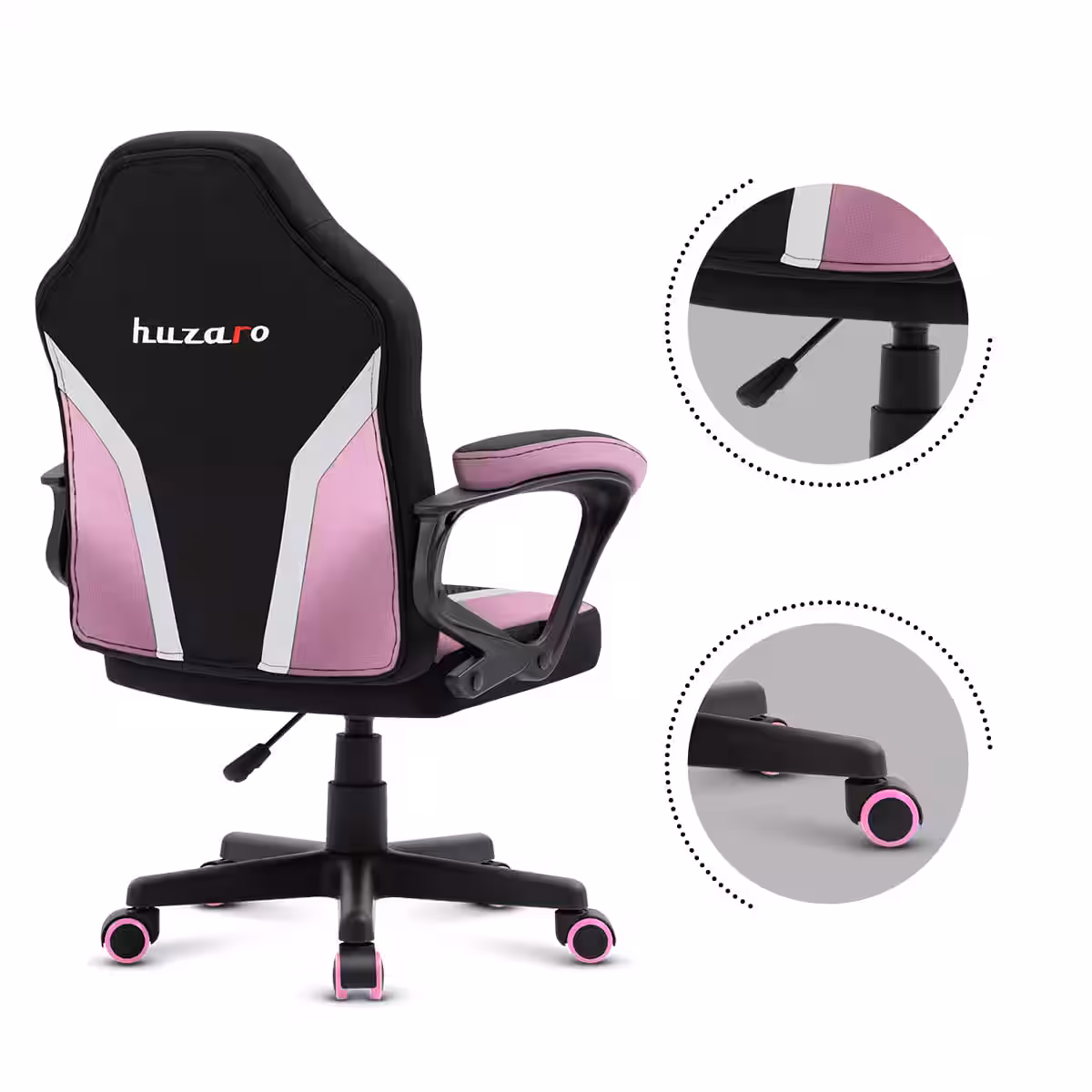 Back of the Ranger 1.0 Pink Mesh chair