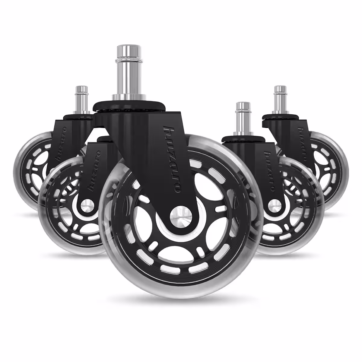 Casters 2.0 Black wheels front