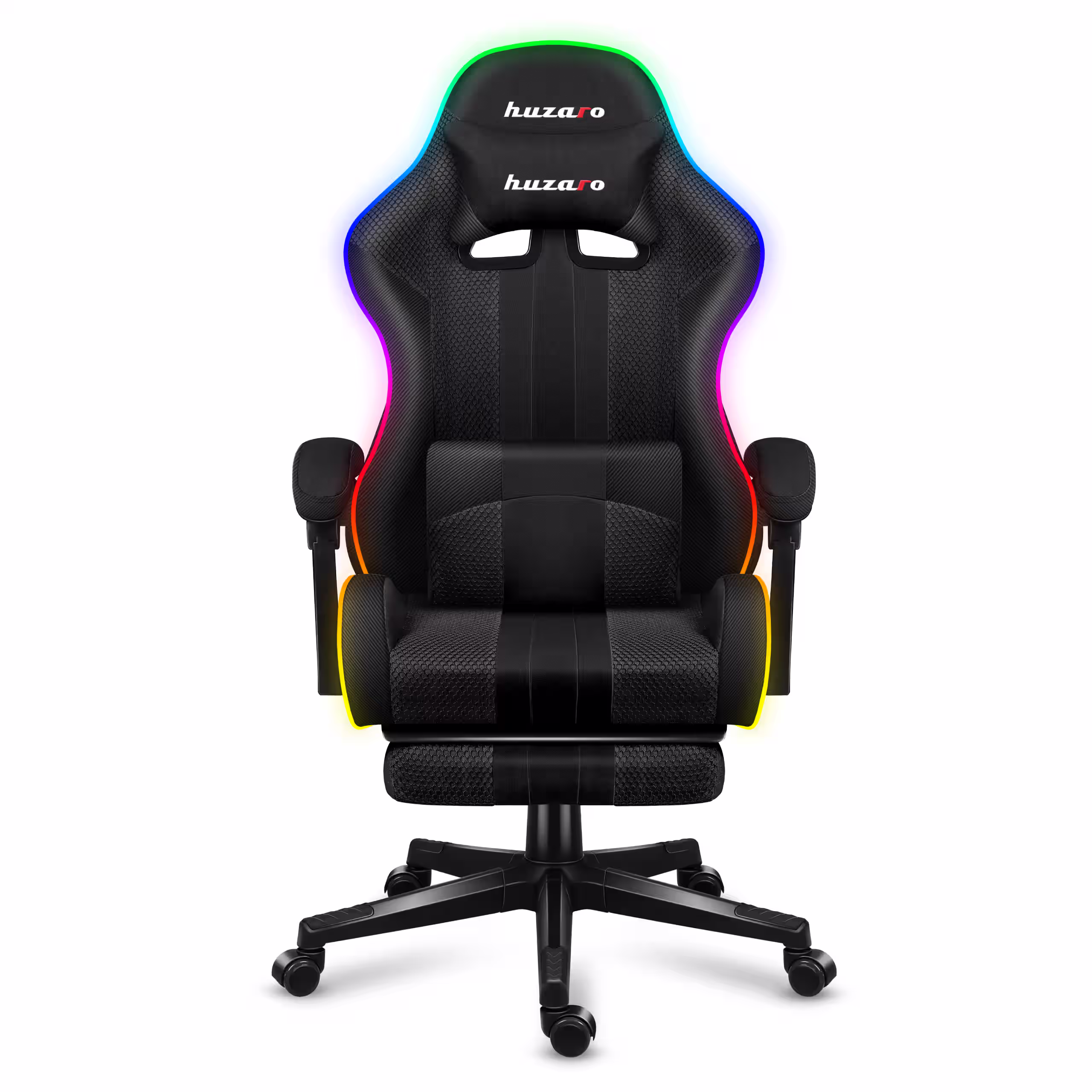 Glowing Huzaro Force 4.7 RGB Mesh chair gif