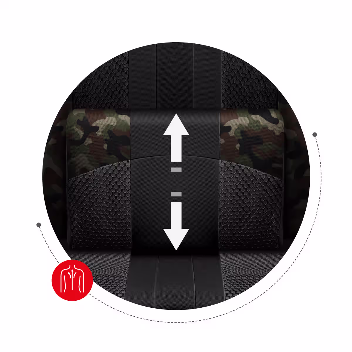 Lumbar pillow for Huzaro Force 4.7 Camo Mesh gaming chair