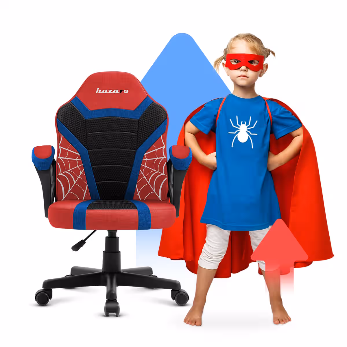 Gaming chair adapted for children