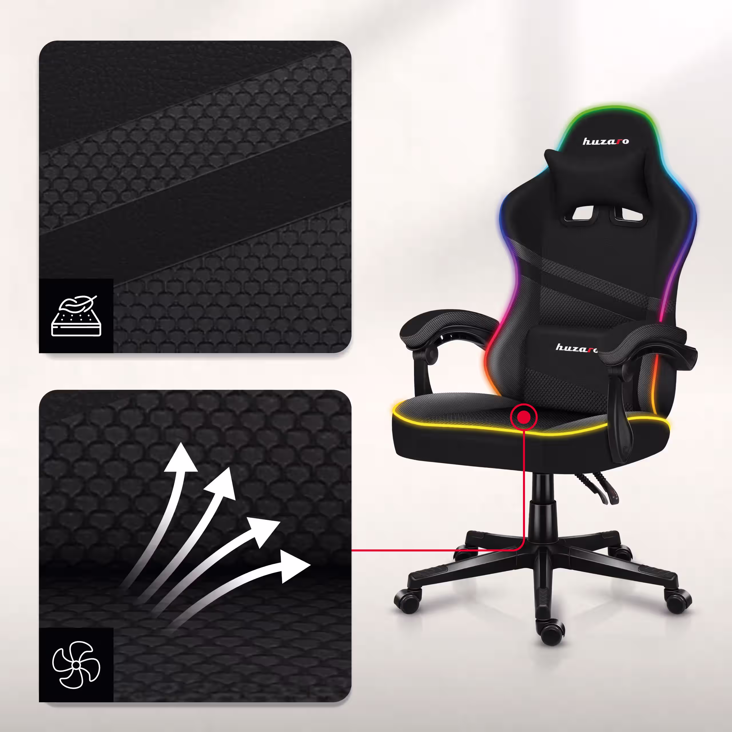 Huzaro Force 4.4 chair materials