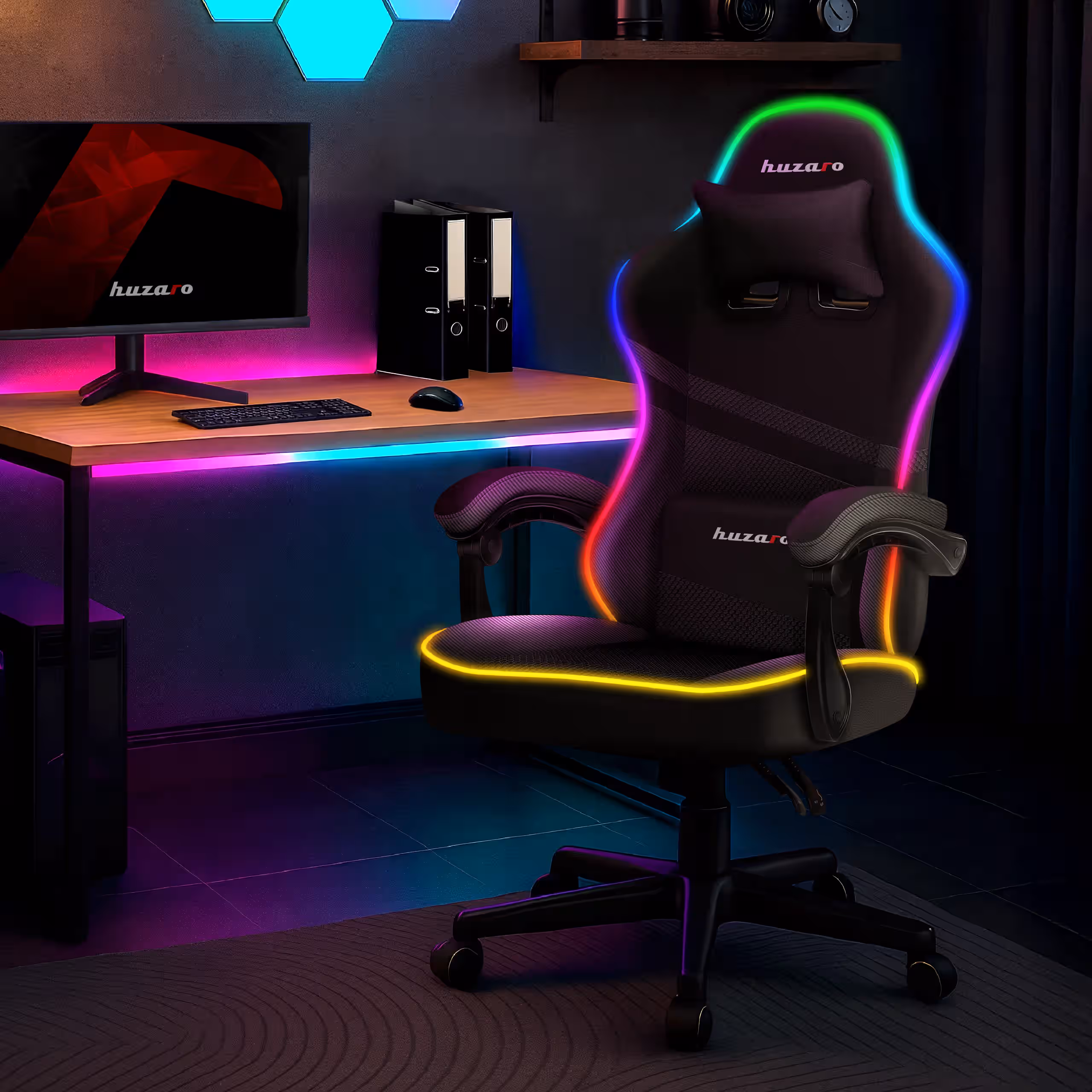 Huzaro Force 4.4 RGB gaming chair front view