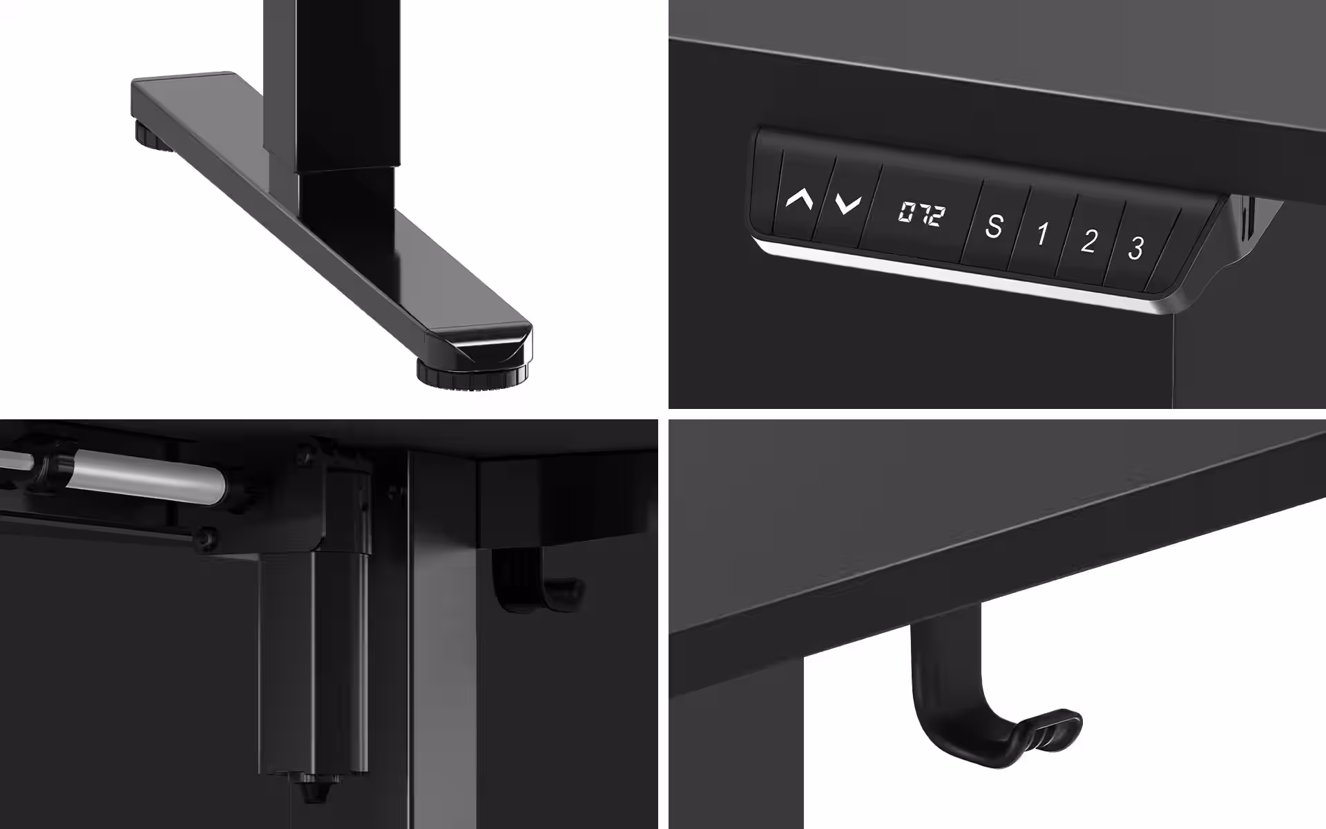 Huzaro Hero 9.5 electric gaming desk details