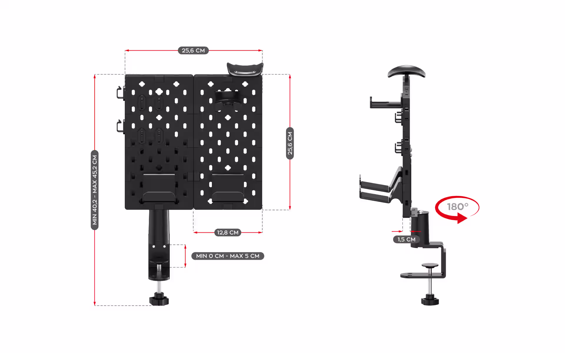 Sync 3.0 perforated board dimensions