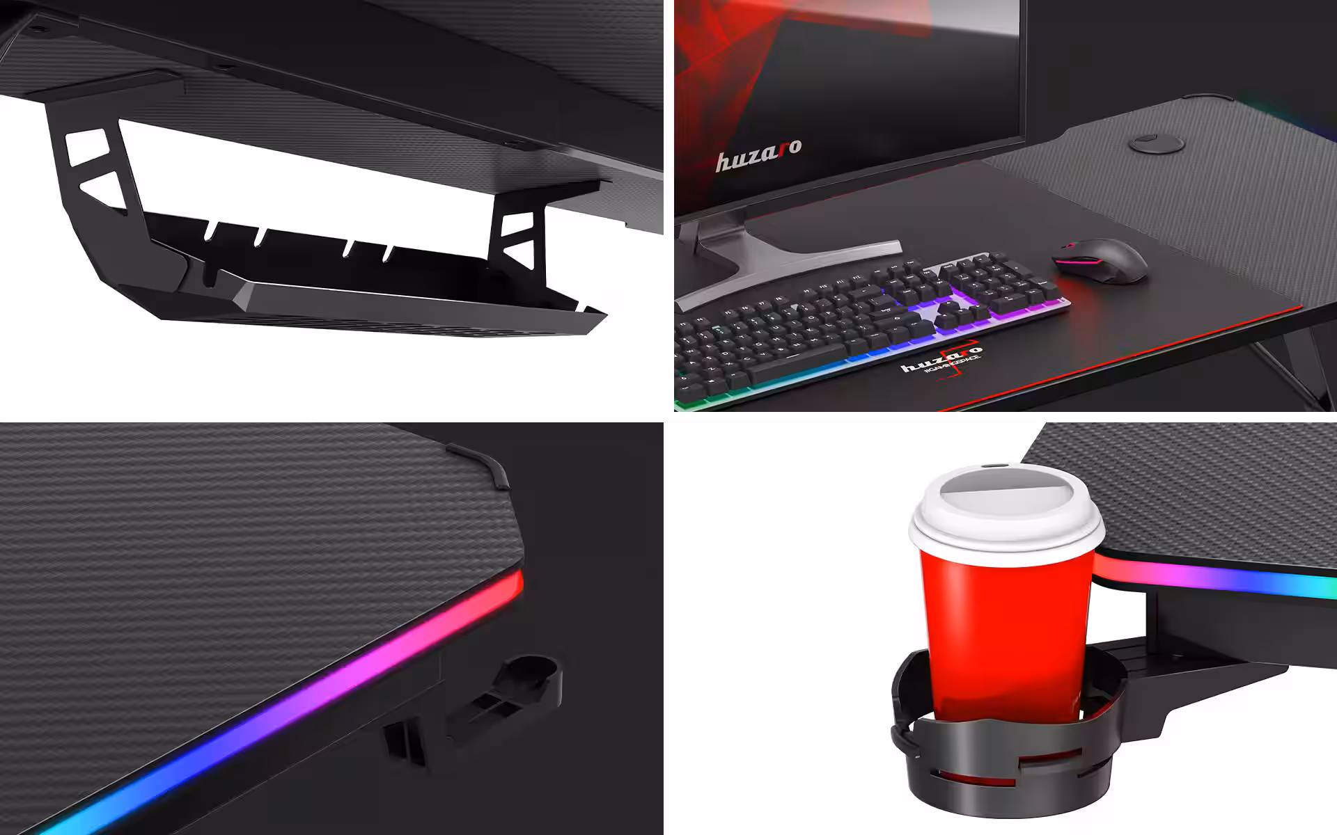 Close-up details Hero 3.3 RGB desk