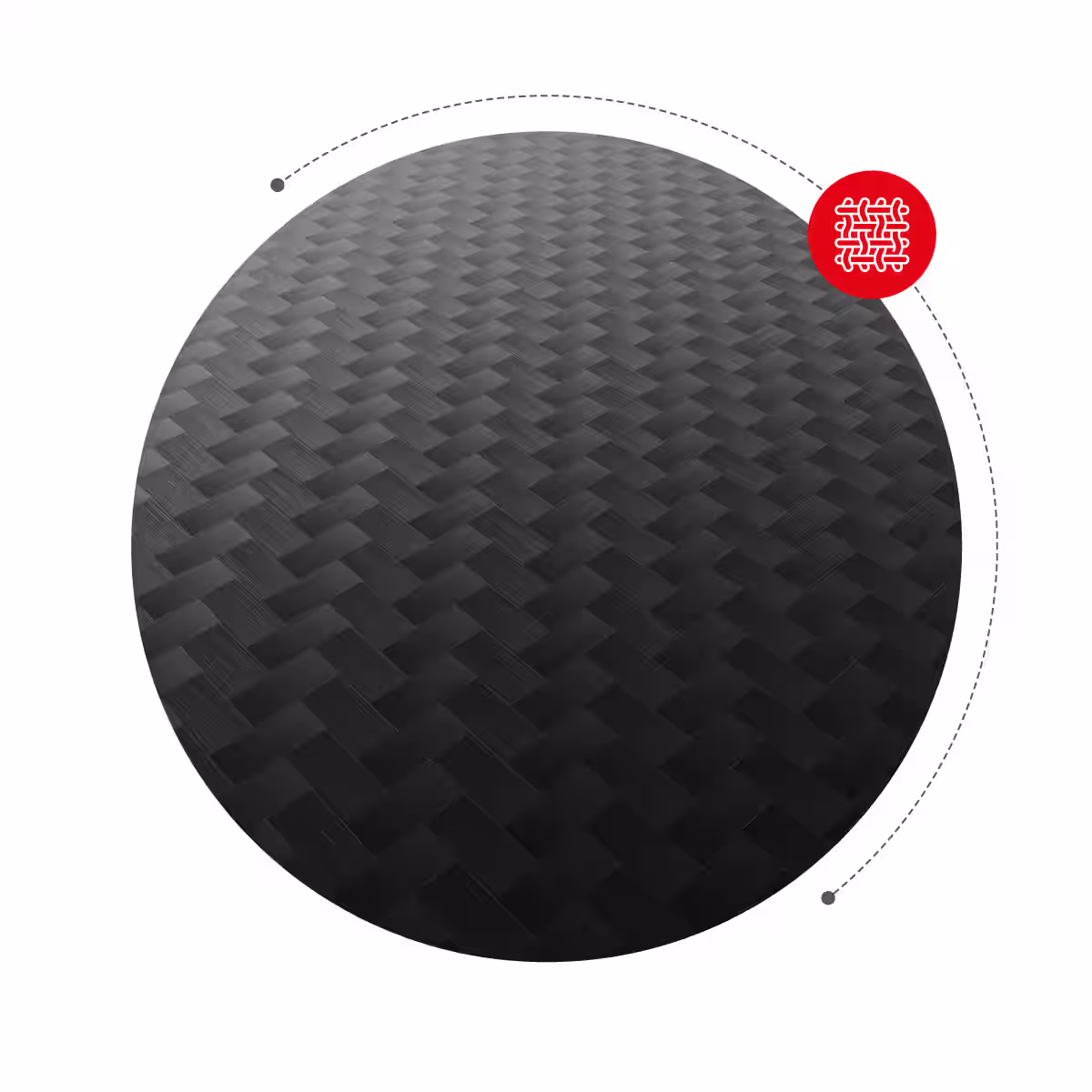 Desktop with carbon coating