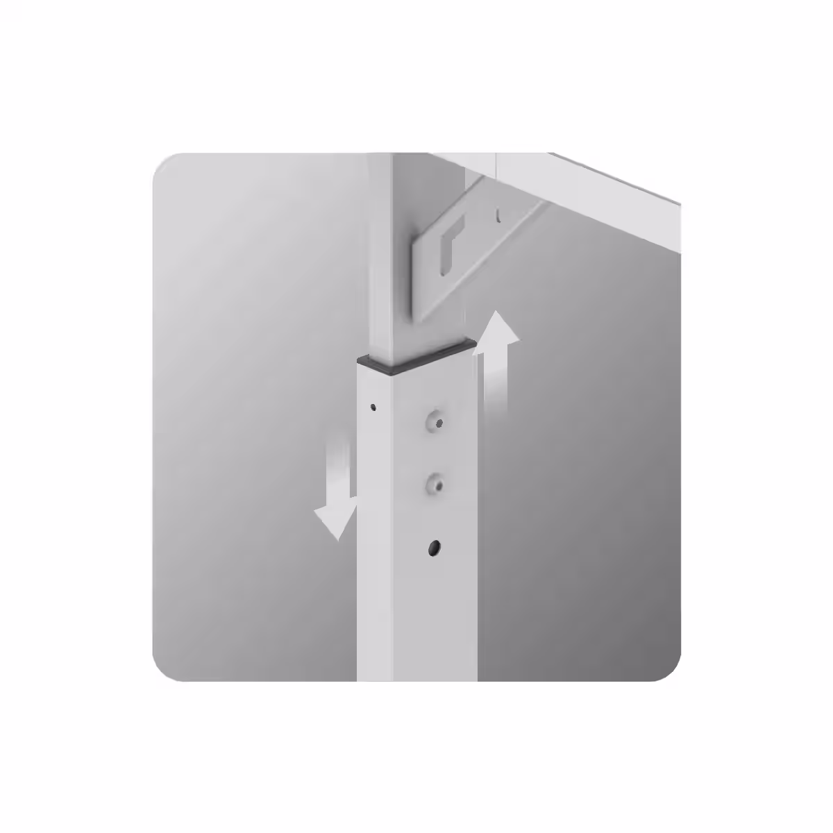 Desktop height adjustment
