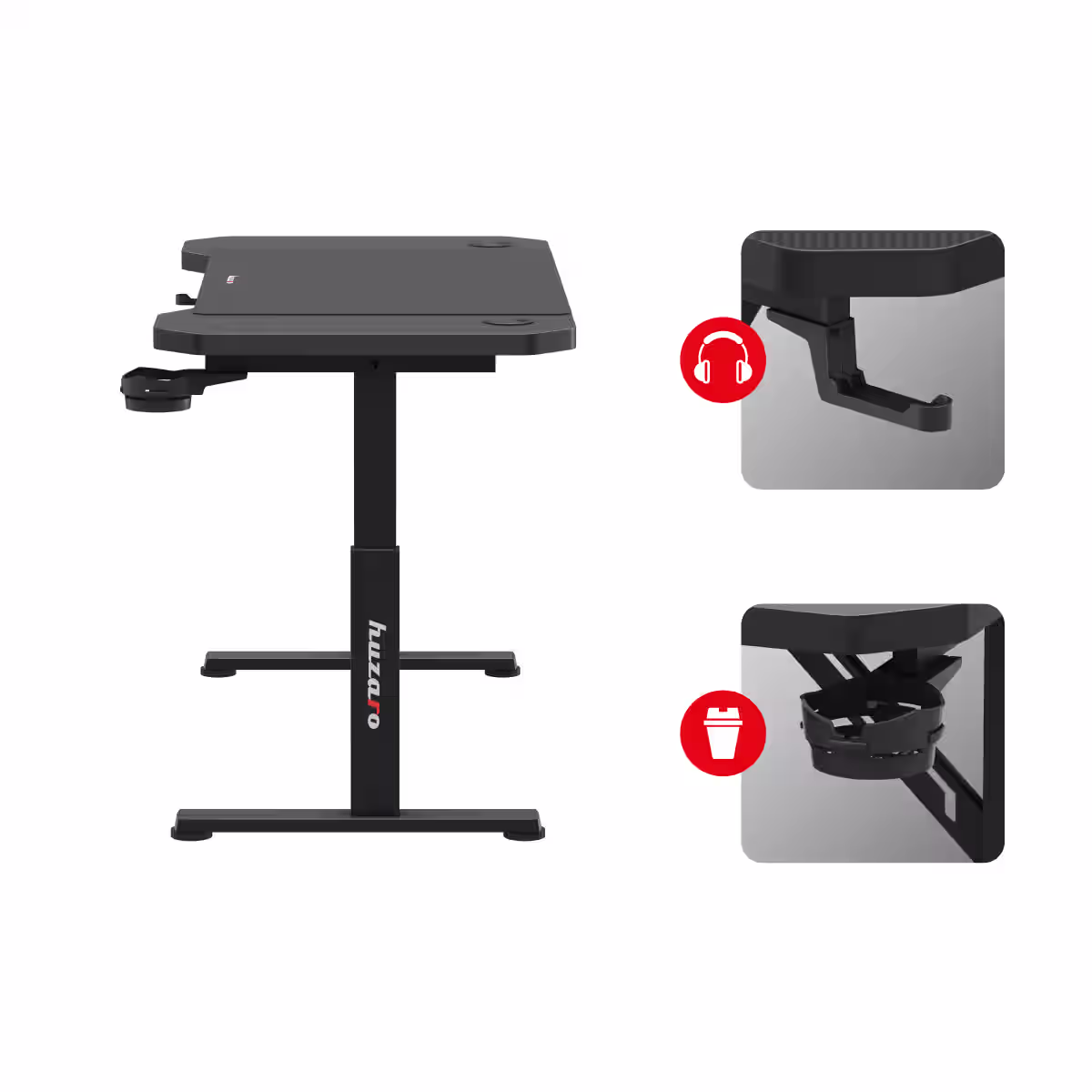 Holders for headphones and cup