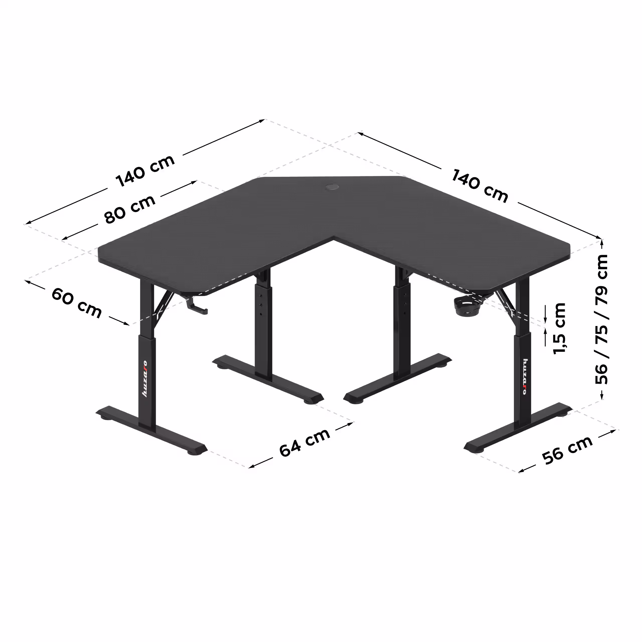 Hero 7.3 desk dimensions