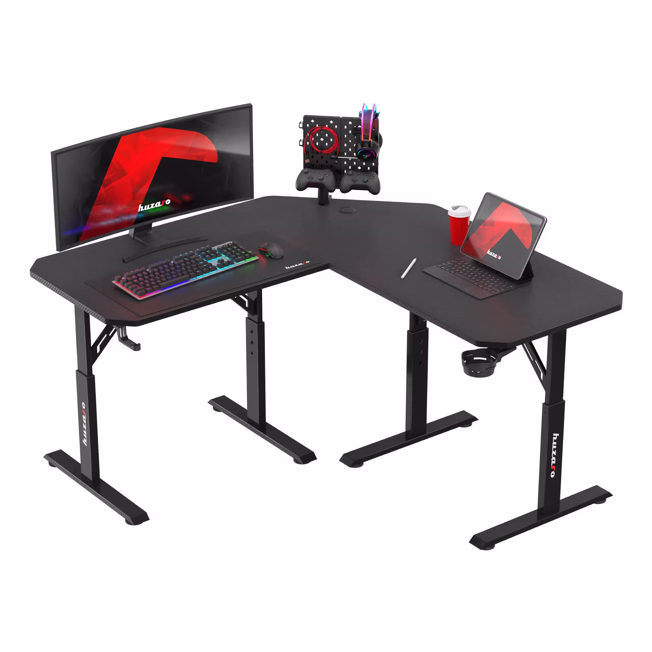 Height-adjustable corner desk Hero 7.3