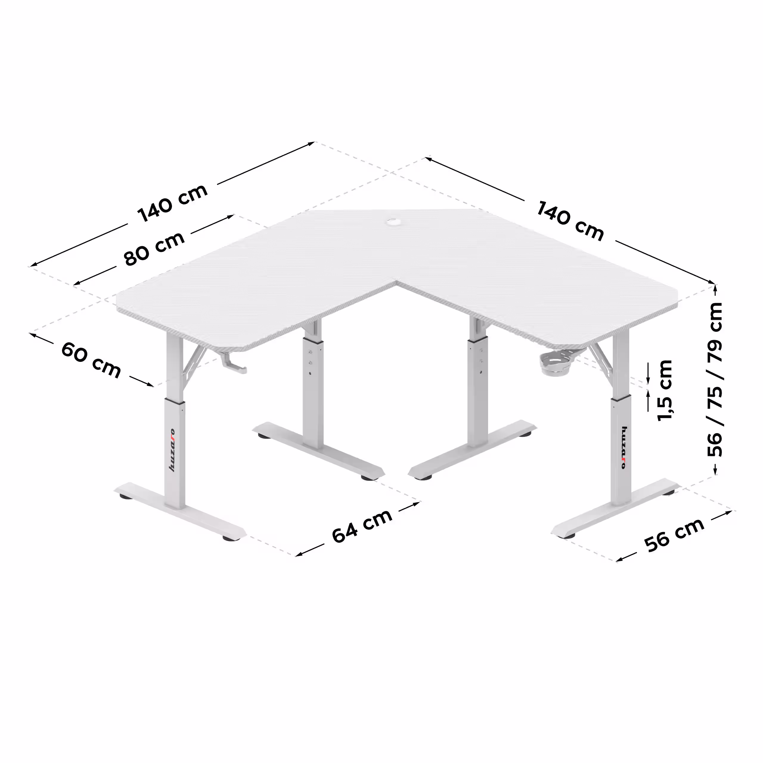 Hero 7.3 desk dimensions