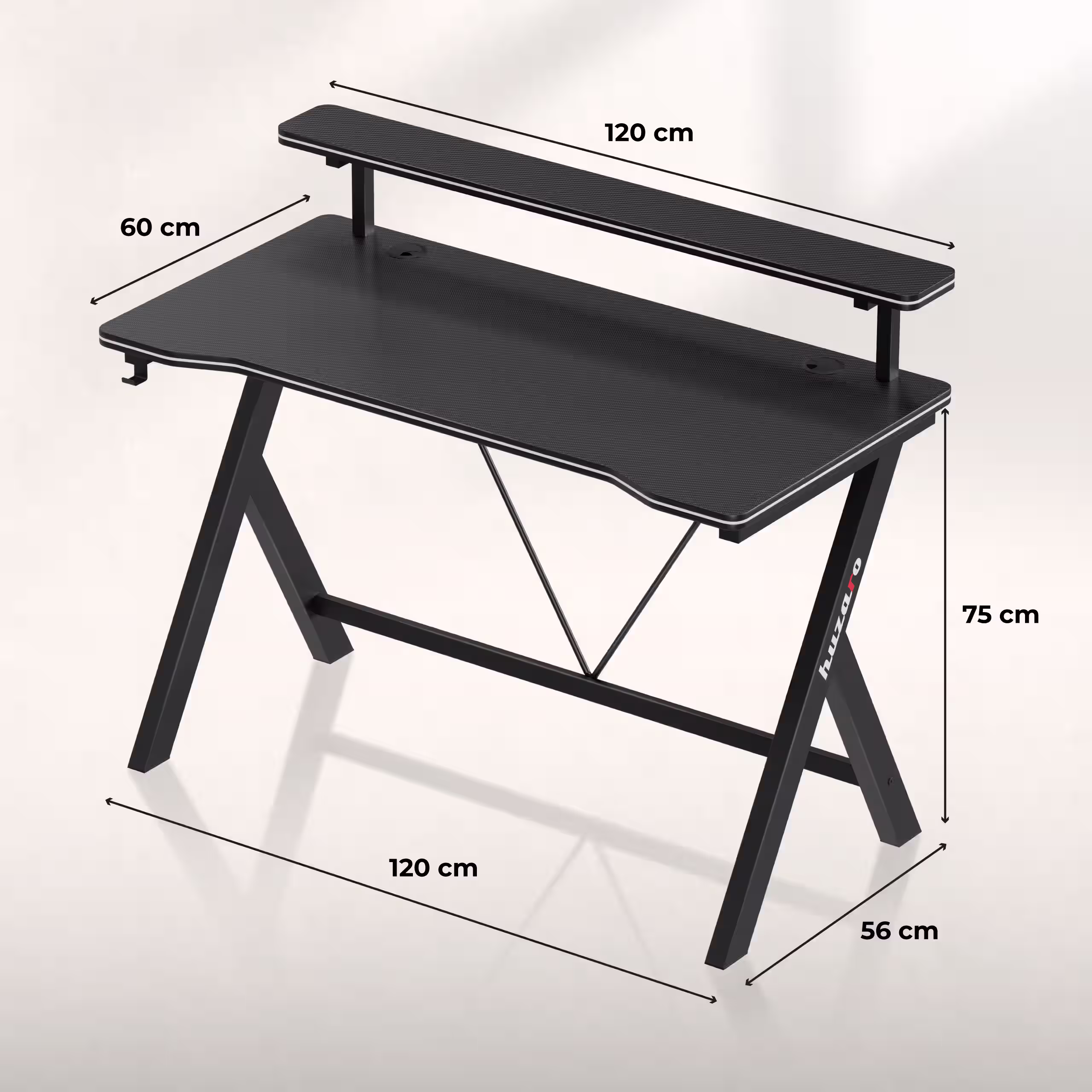 Hero 1.9 desk dimensions