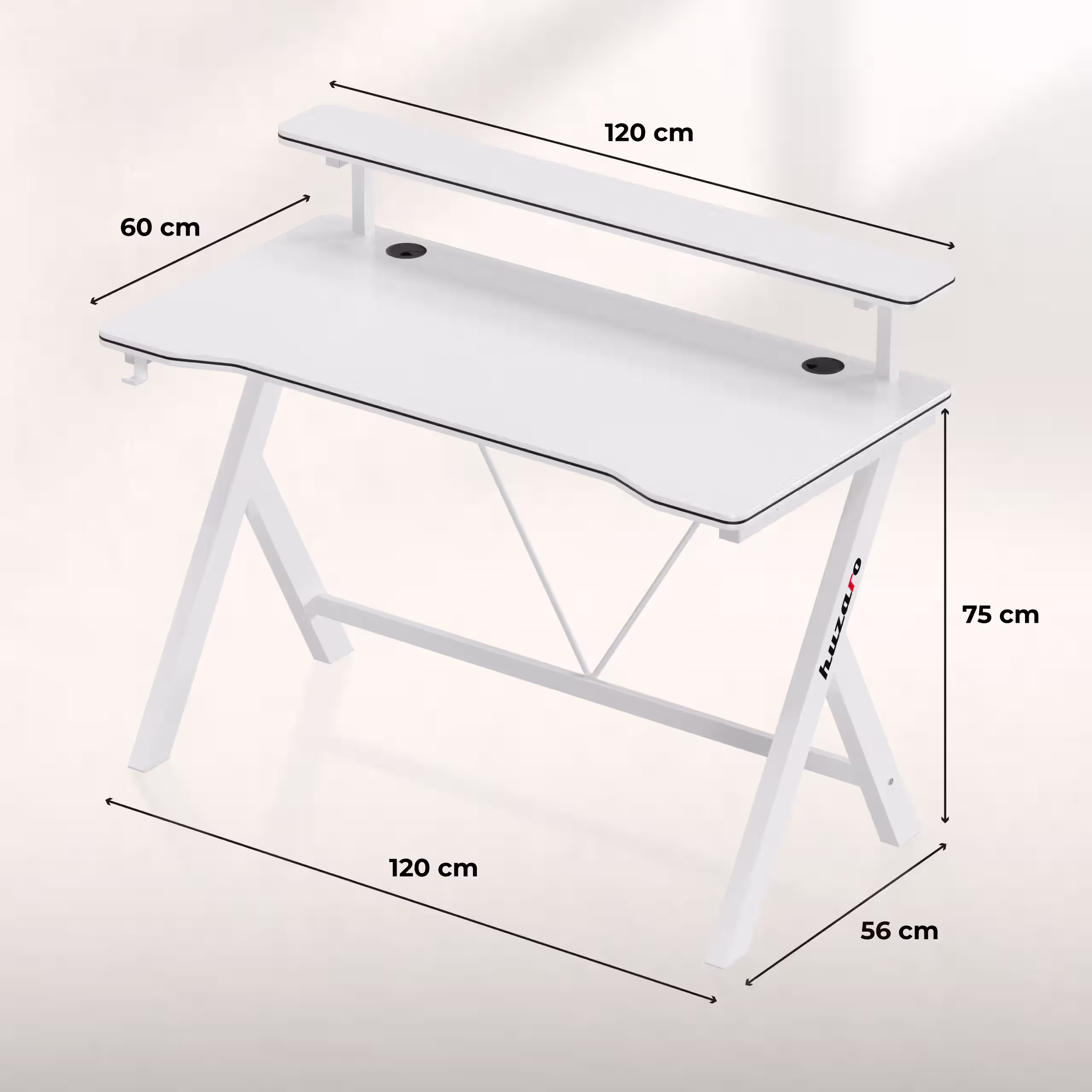 Hero 1.9 desk dimensions