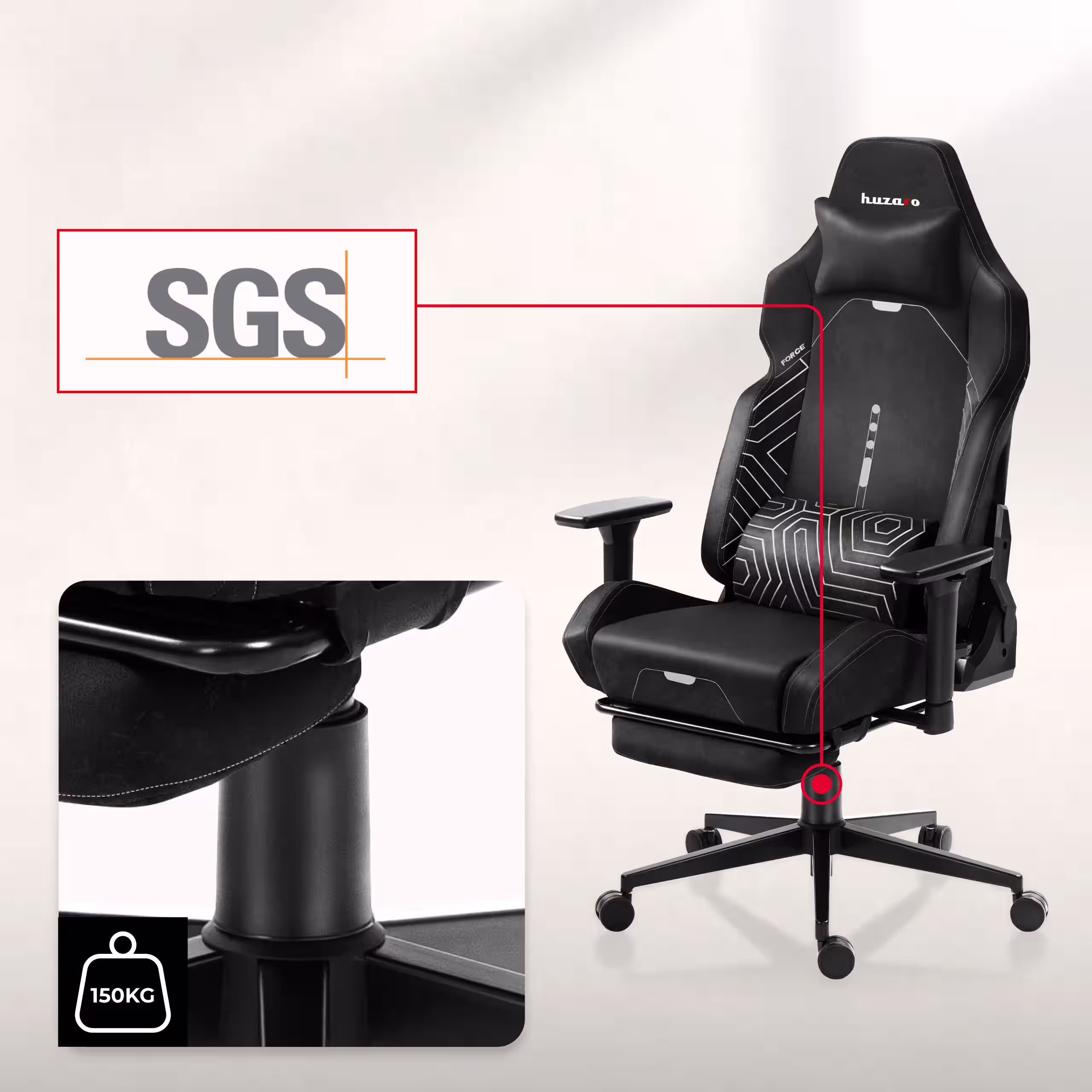 Steel chair base