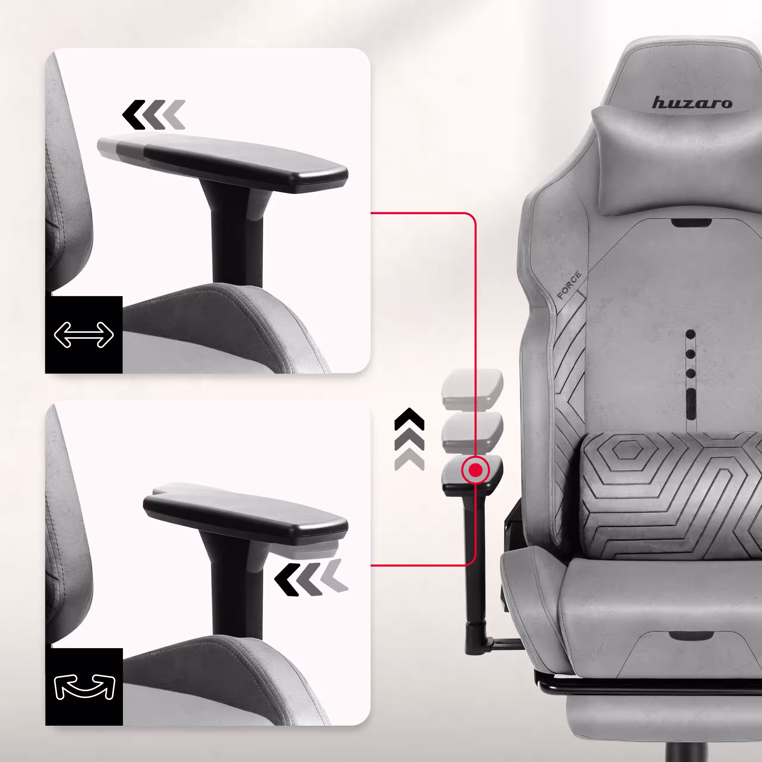 3D armrests Huzaro Force 8.1