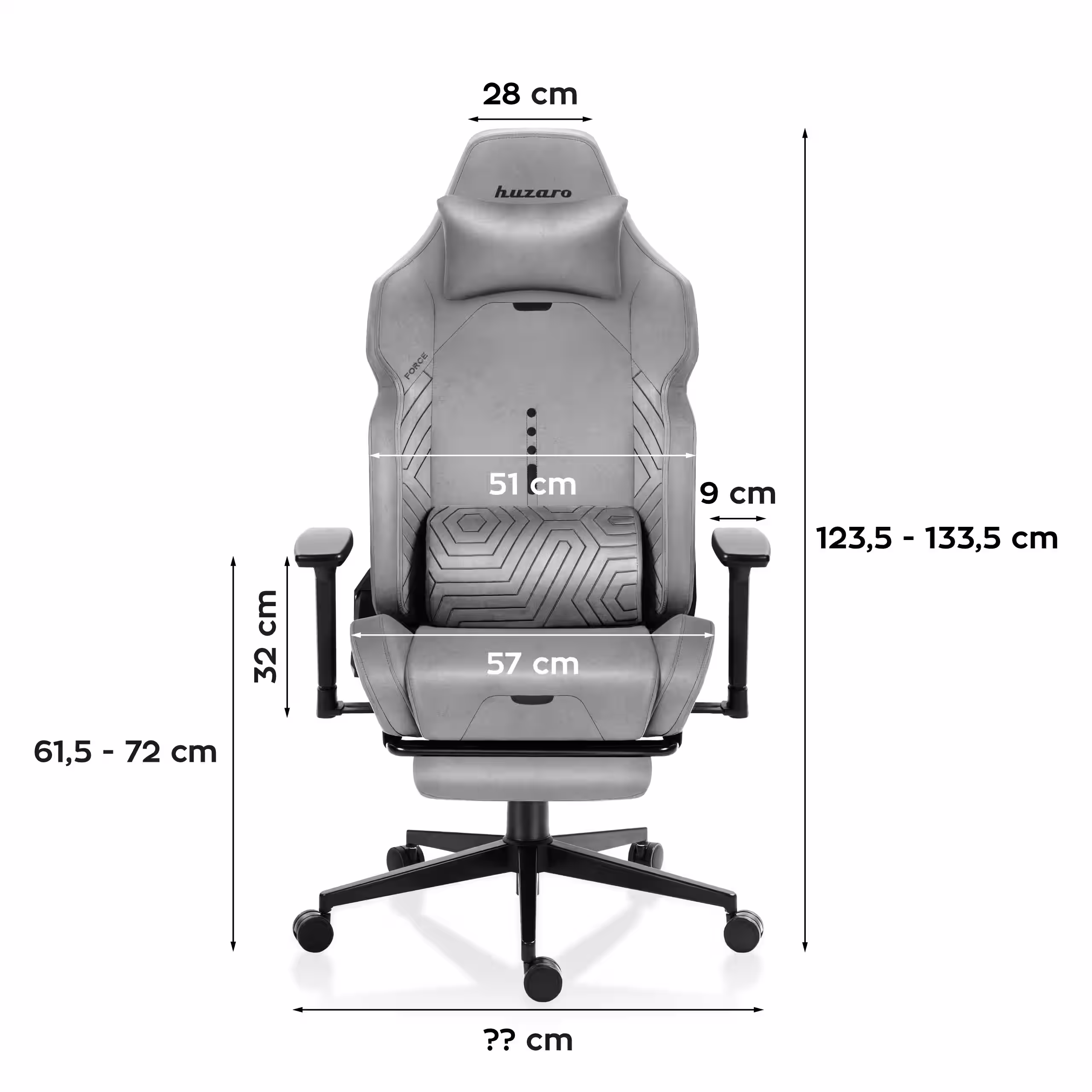 Force 8.1 chair dimensions - 1