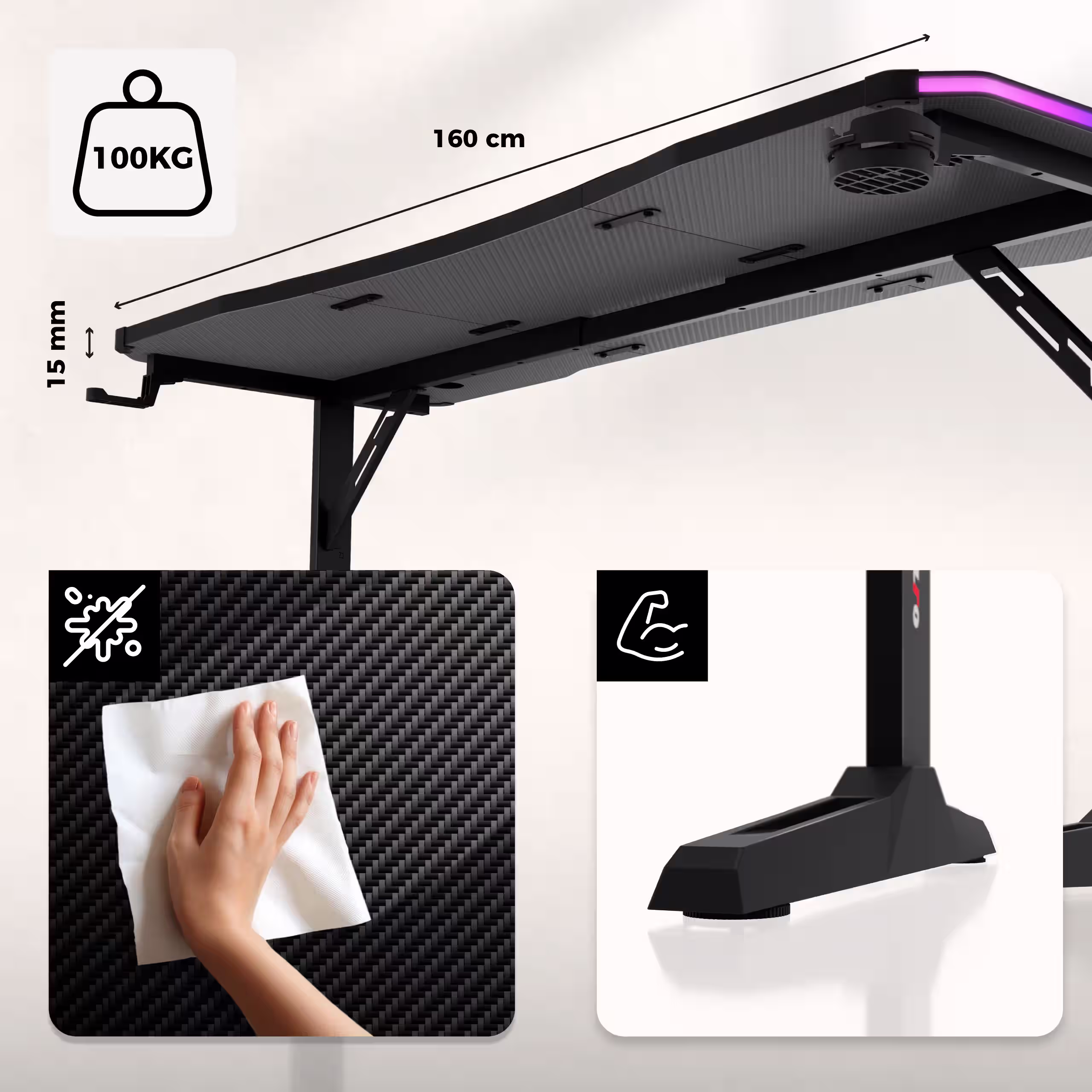 Large, durable Hero 4.6 desktop