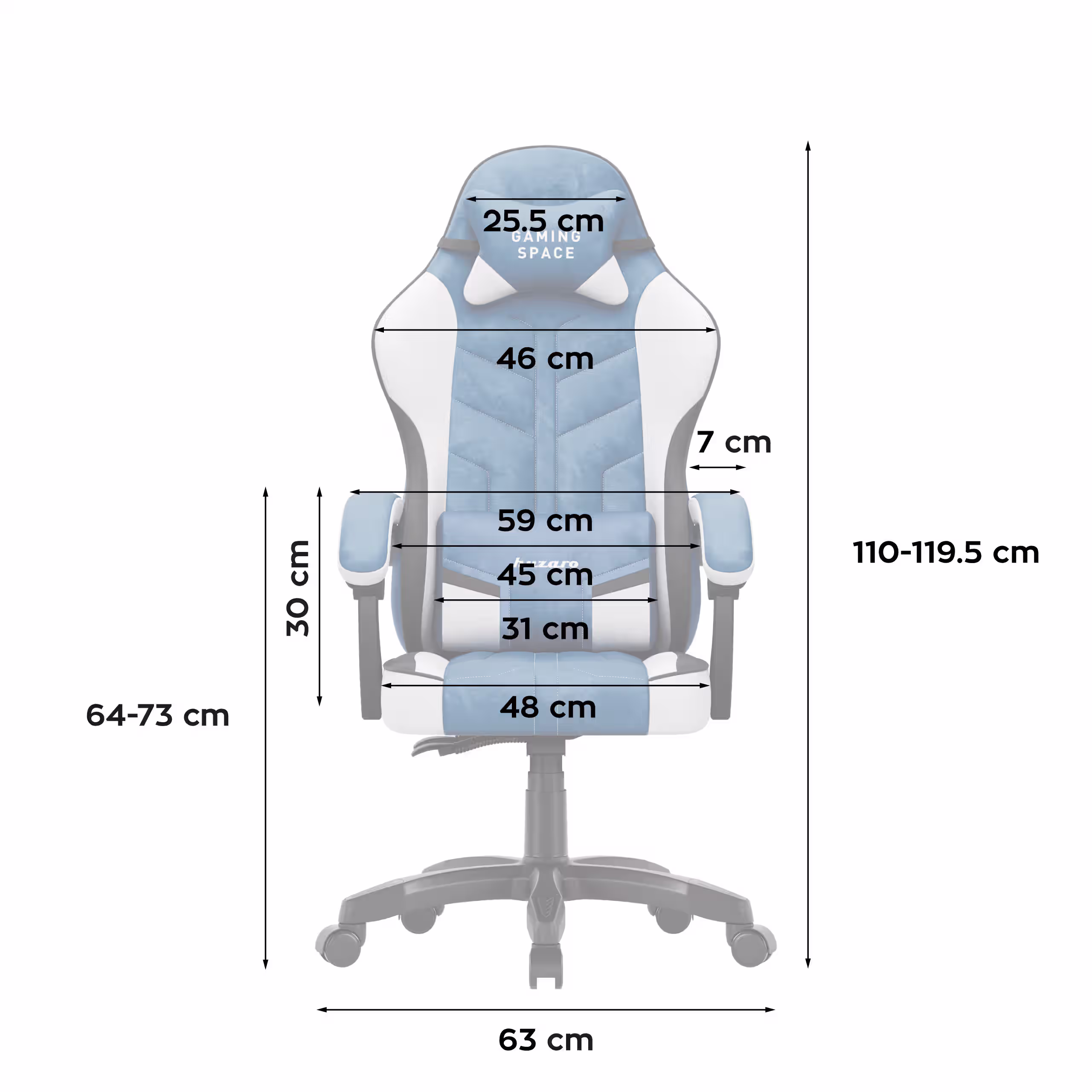 dimensions front