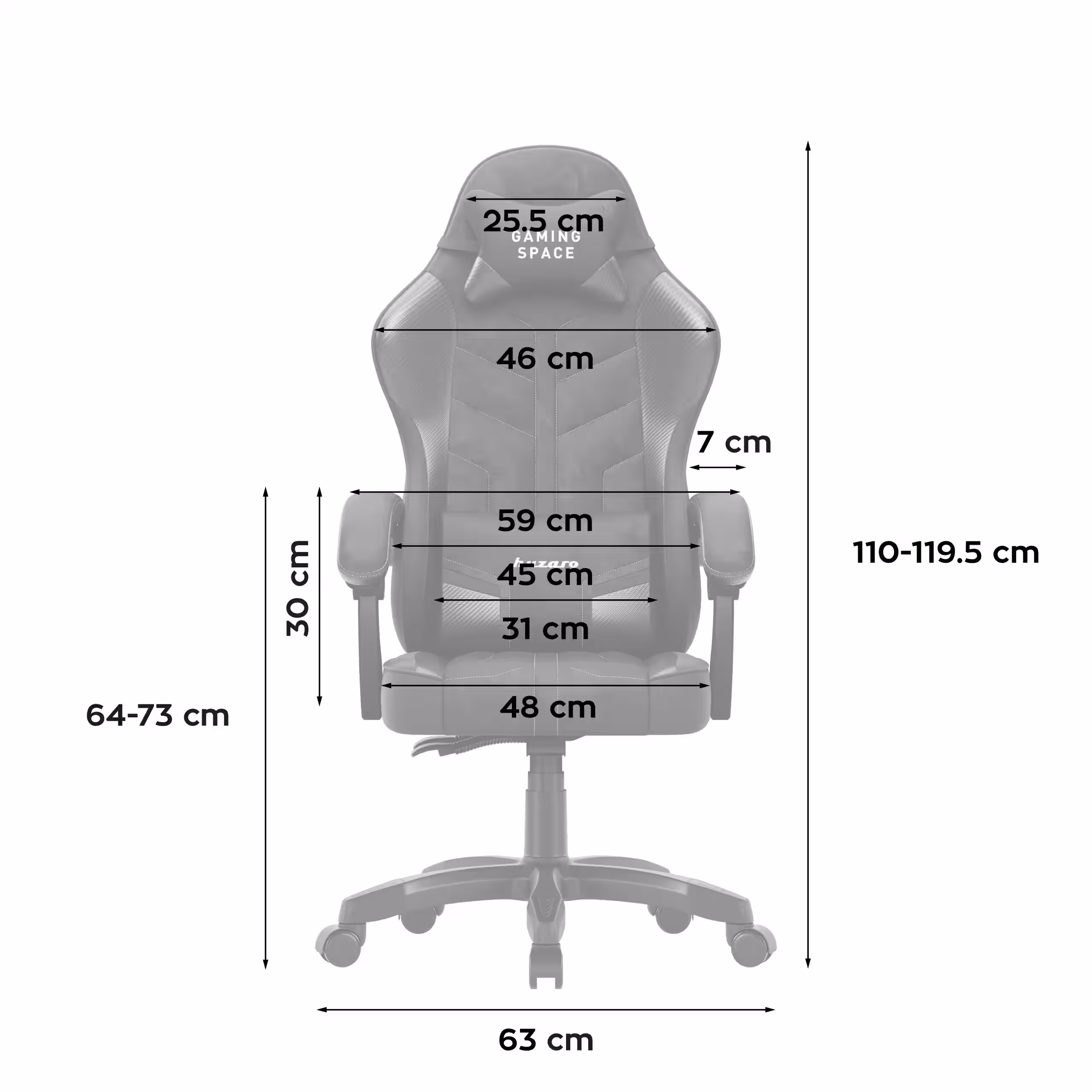 Force 2.7 - dimensions front