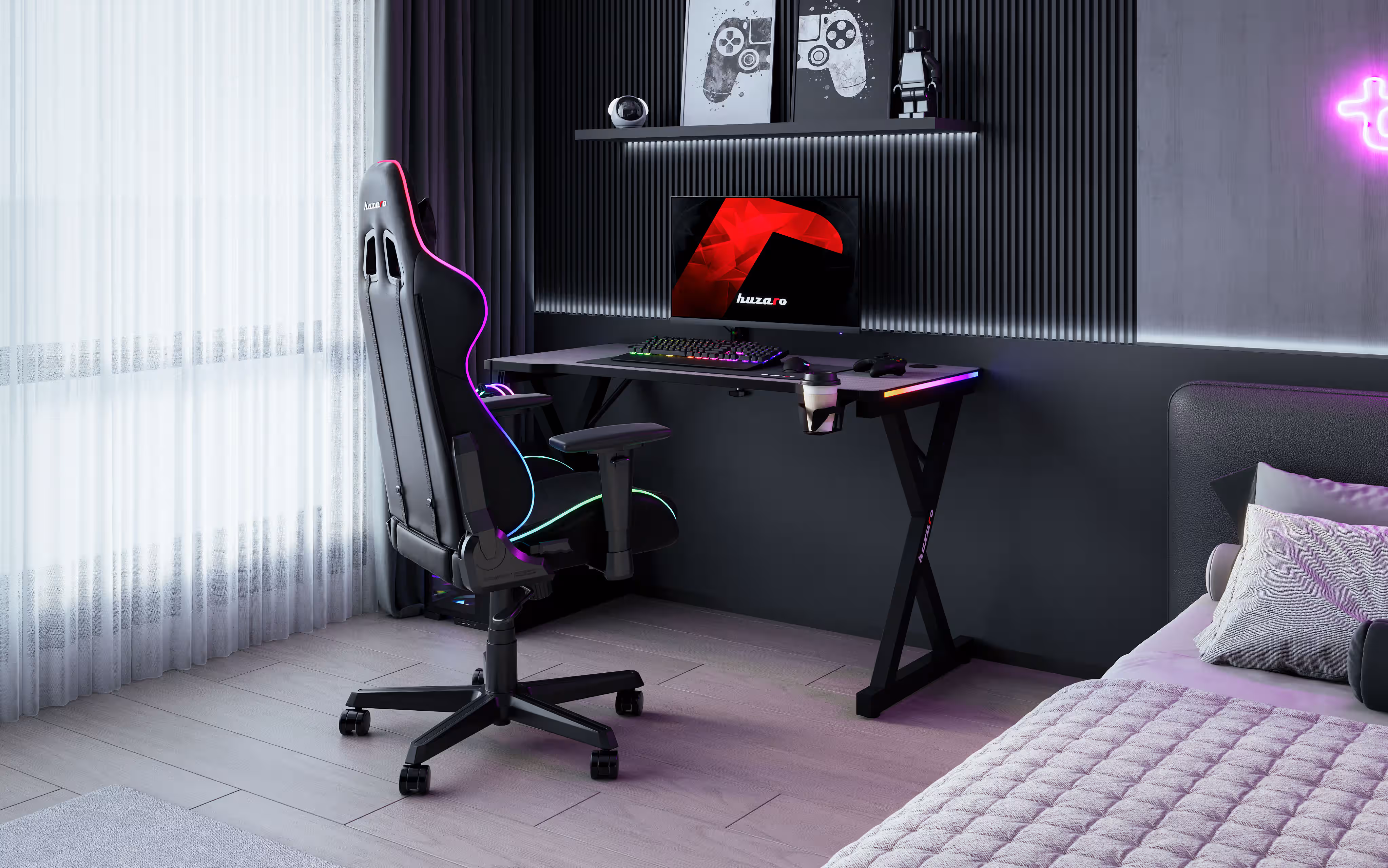 Arrangement with Hero 2.3 desk
