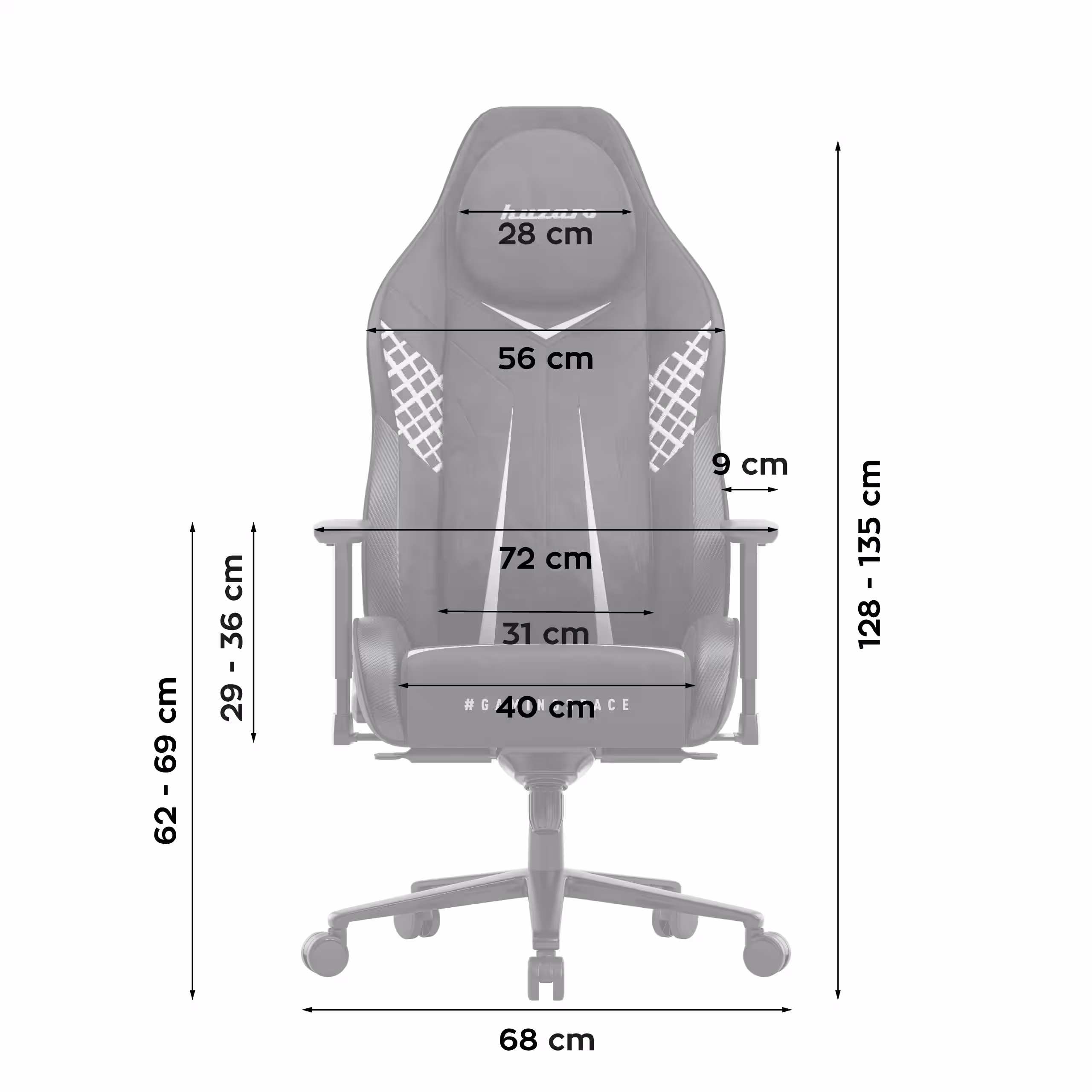 Dimensions front