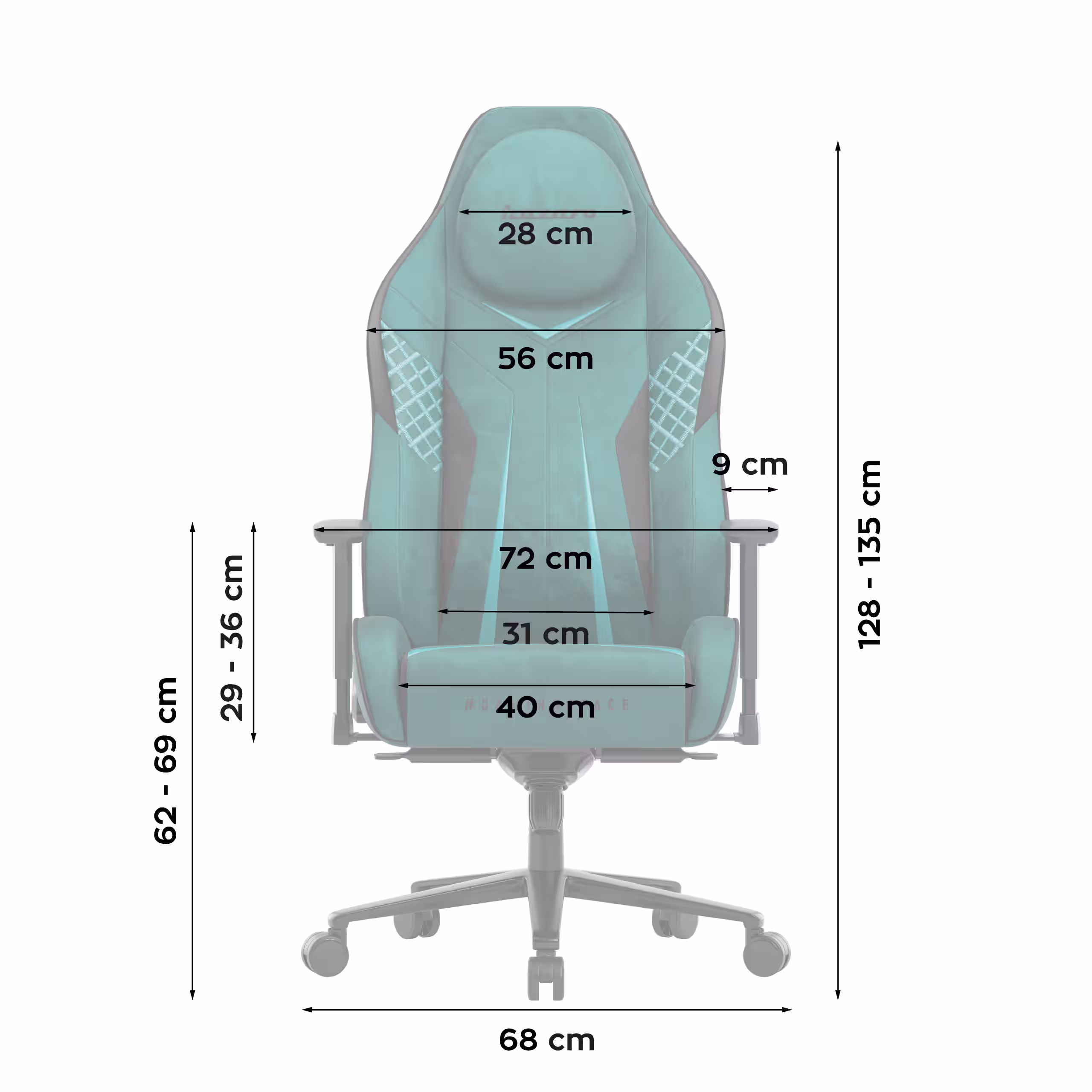 Front dimensions