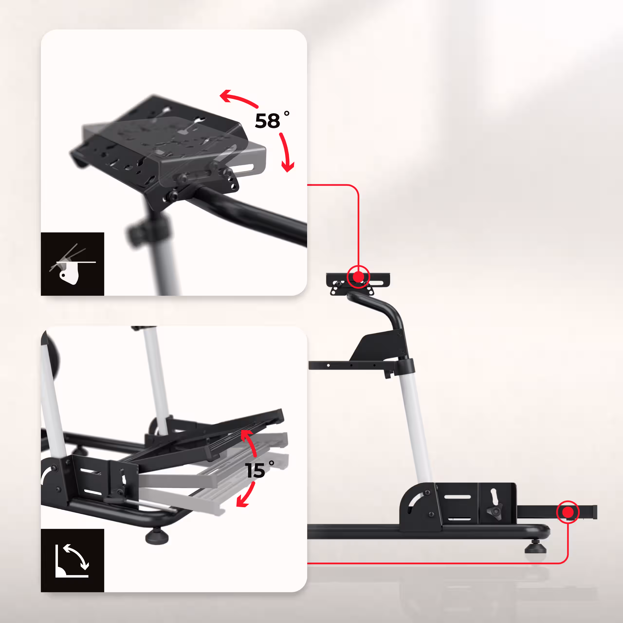 For pedals and steering wheel Speed 5.5