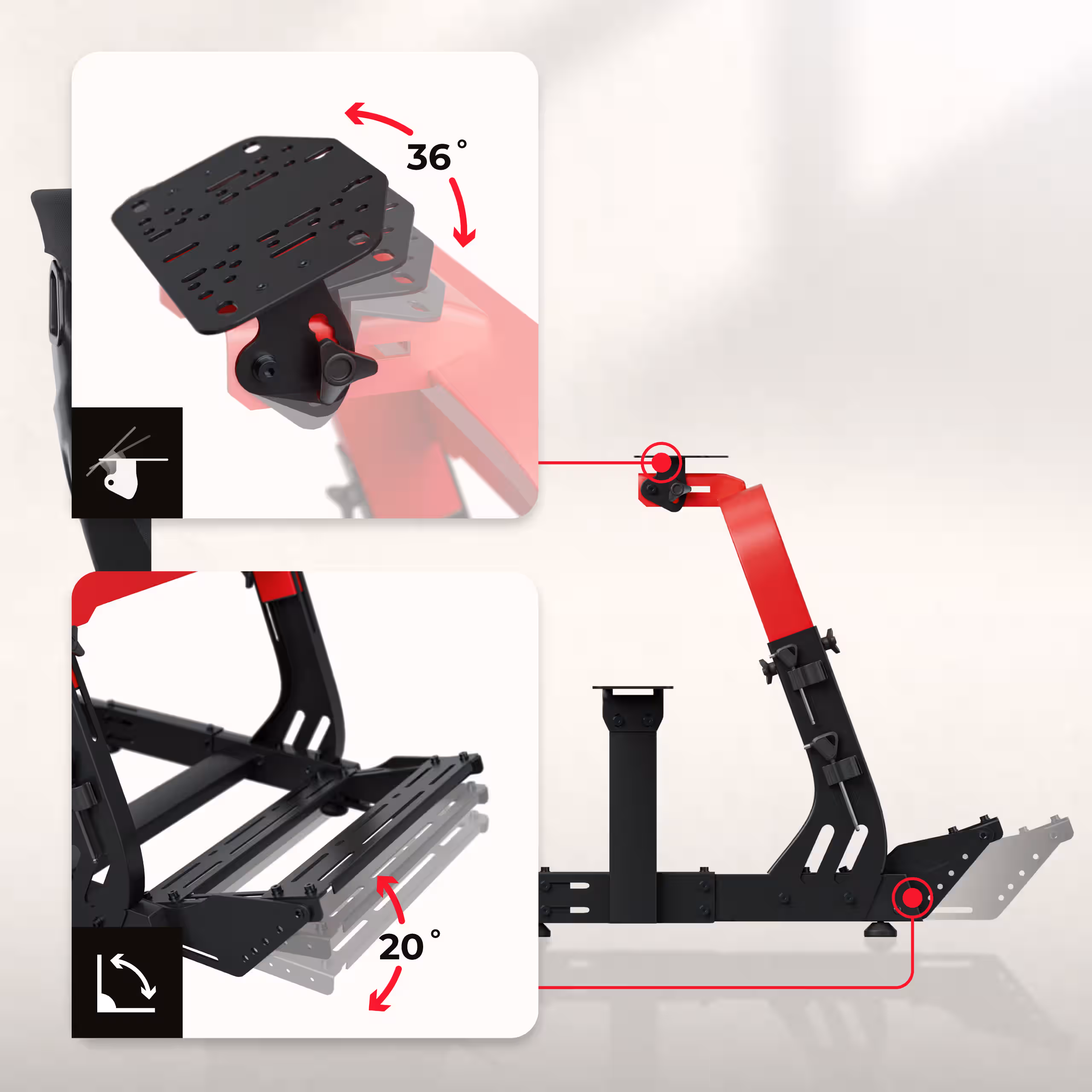 For pedals and steering wheel Speed 8.3