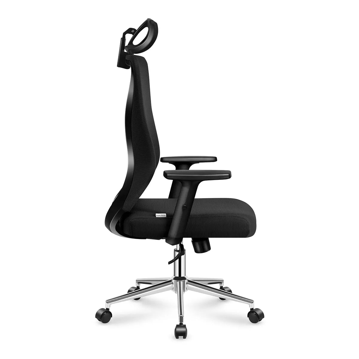 Left side of Mark Adler Manager 3.5 Black office chair