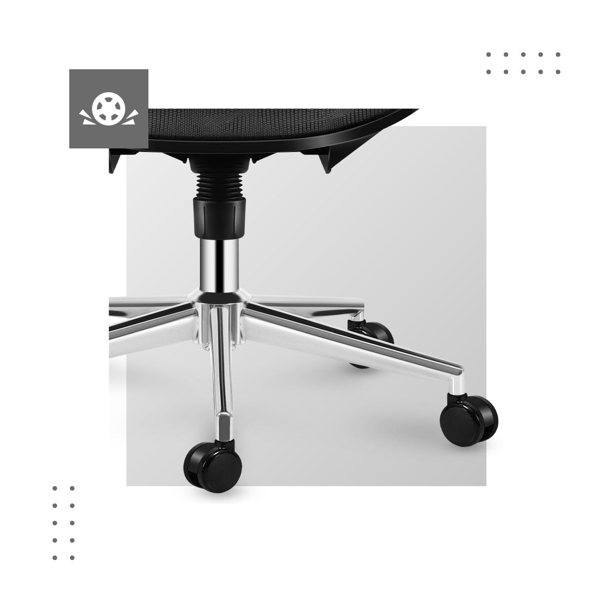 Expert 6.2 Black chair base