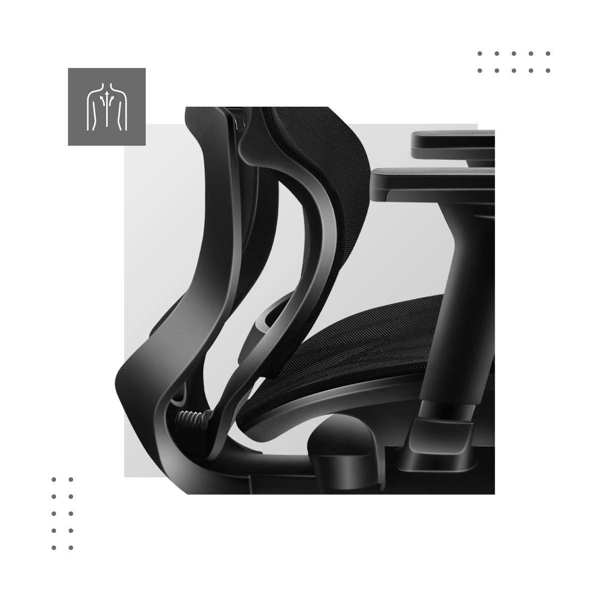 Lumbar support in Mark Adler Expert 6.2 Black office chair