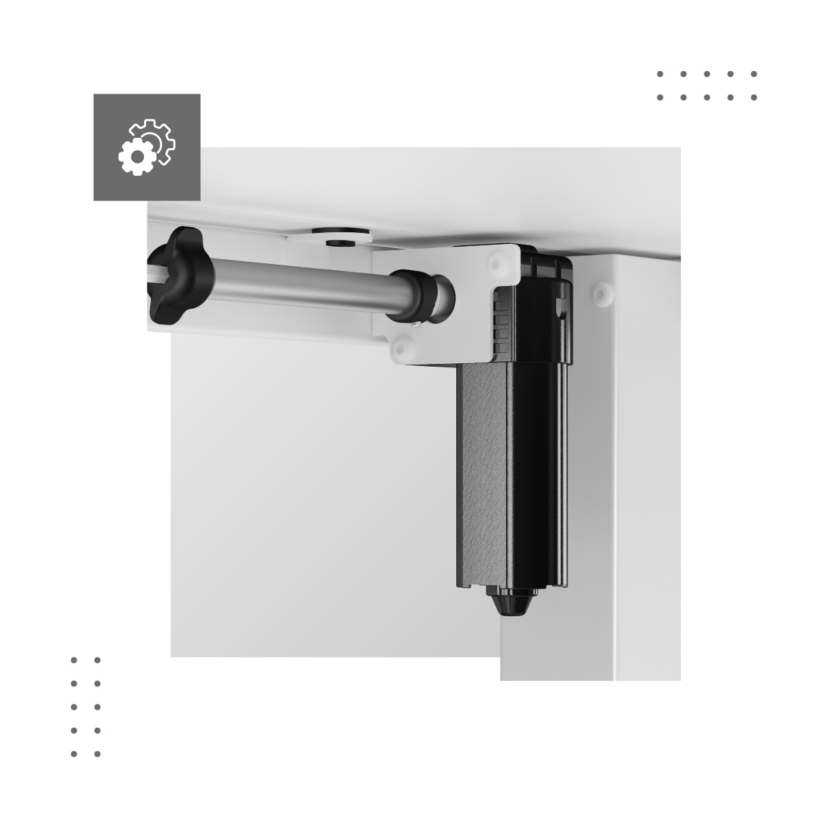 Motor regulating the height of the Mark Adler Leader 7.0 White desk