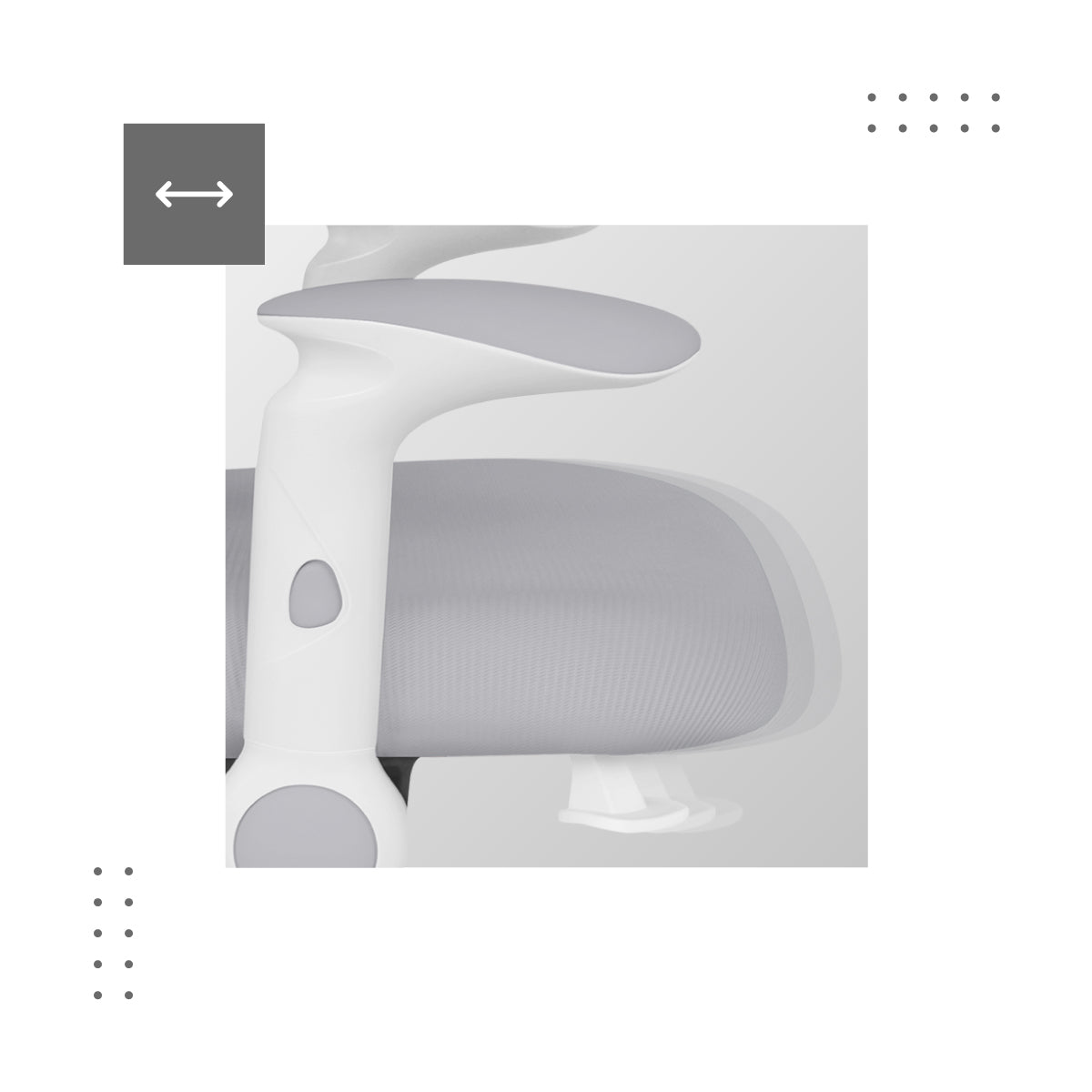 Adjustable seat depth Junior 5.0 Grey