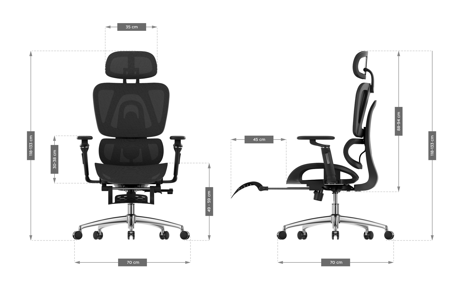 Huzaro Expert 7.9 dimensions