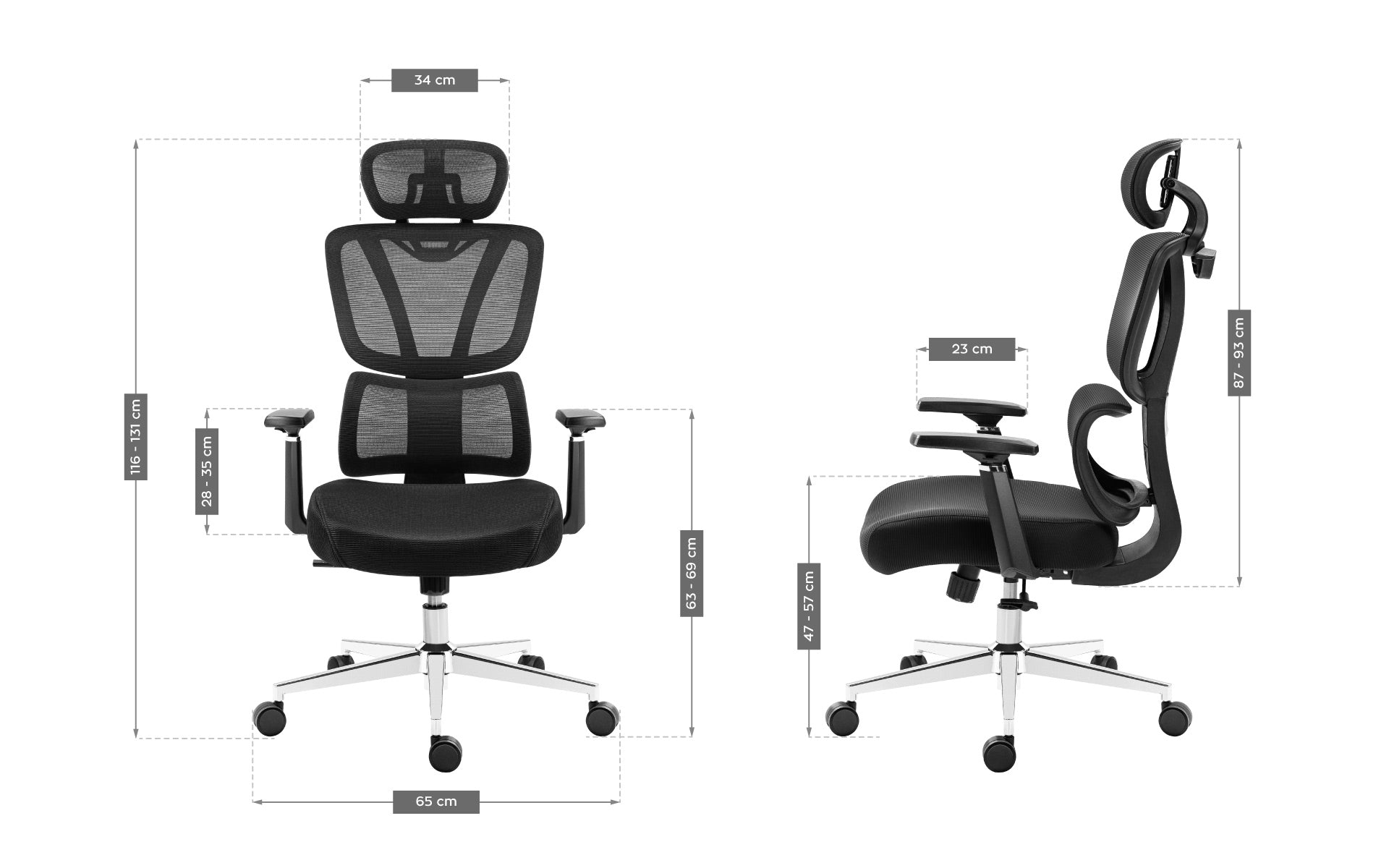 Expert 4.6 chair dimensions
