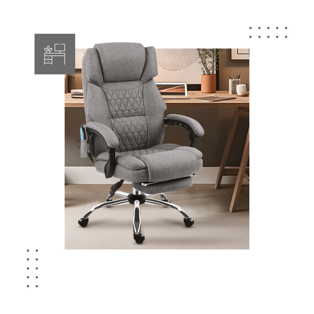 Mark Adler Boss 6.0 Grey office and home chair