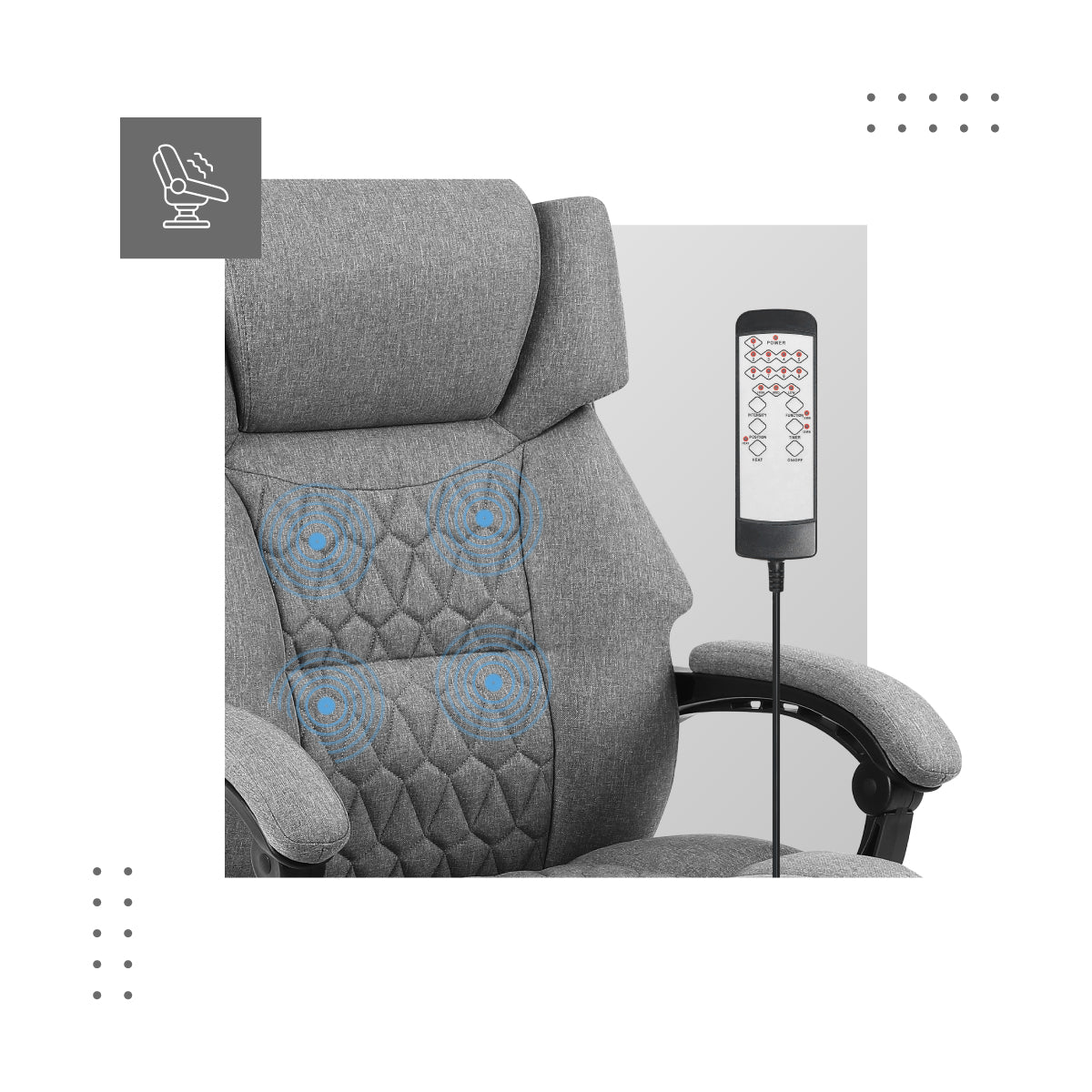 Office chair with massage Boss 6.0