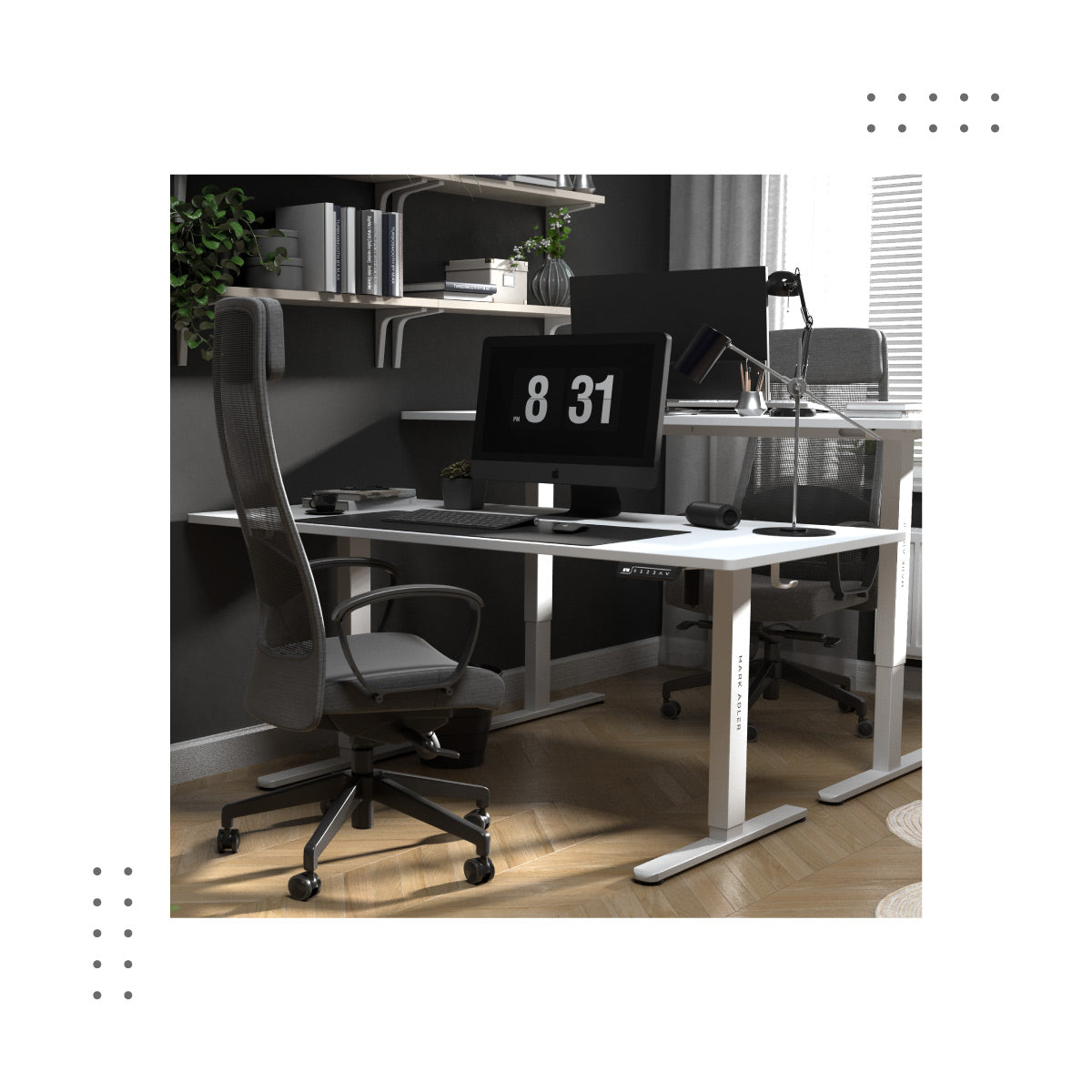 Mark Adler Leader 7.6 Desk Arrangement