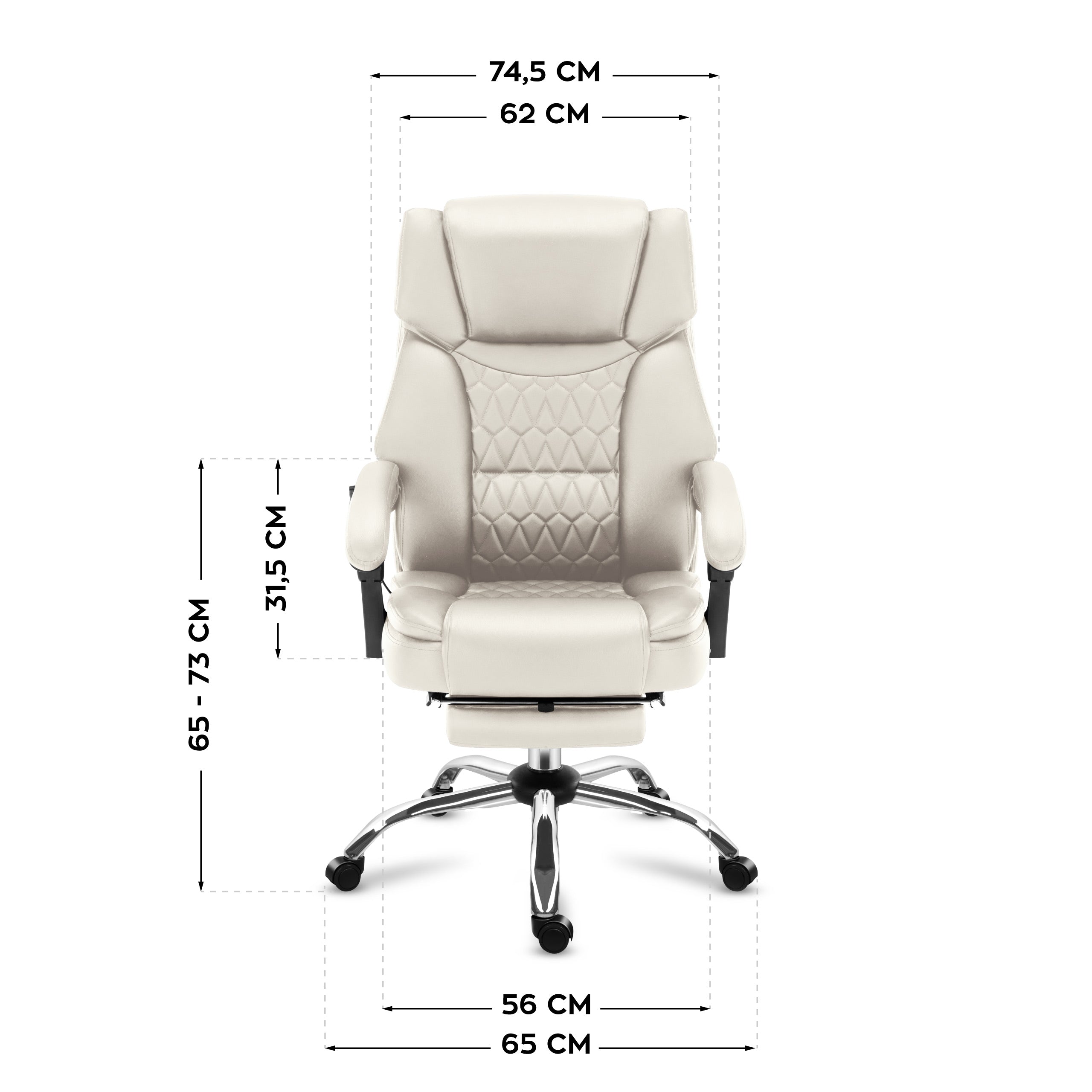 Dimensions of Mark Adler Boss 6.0 chair dimensions